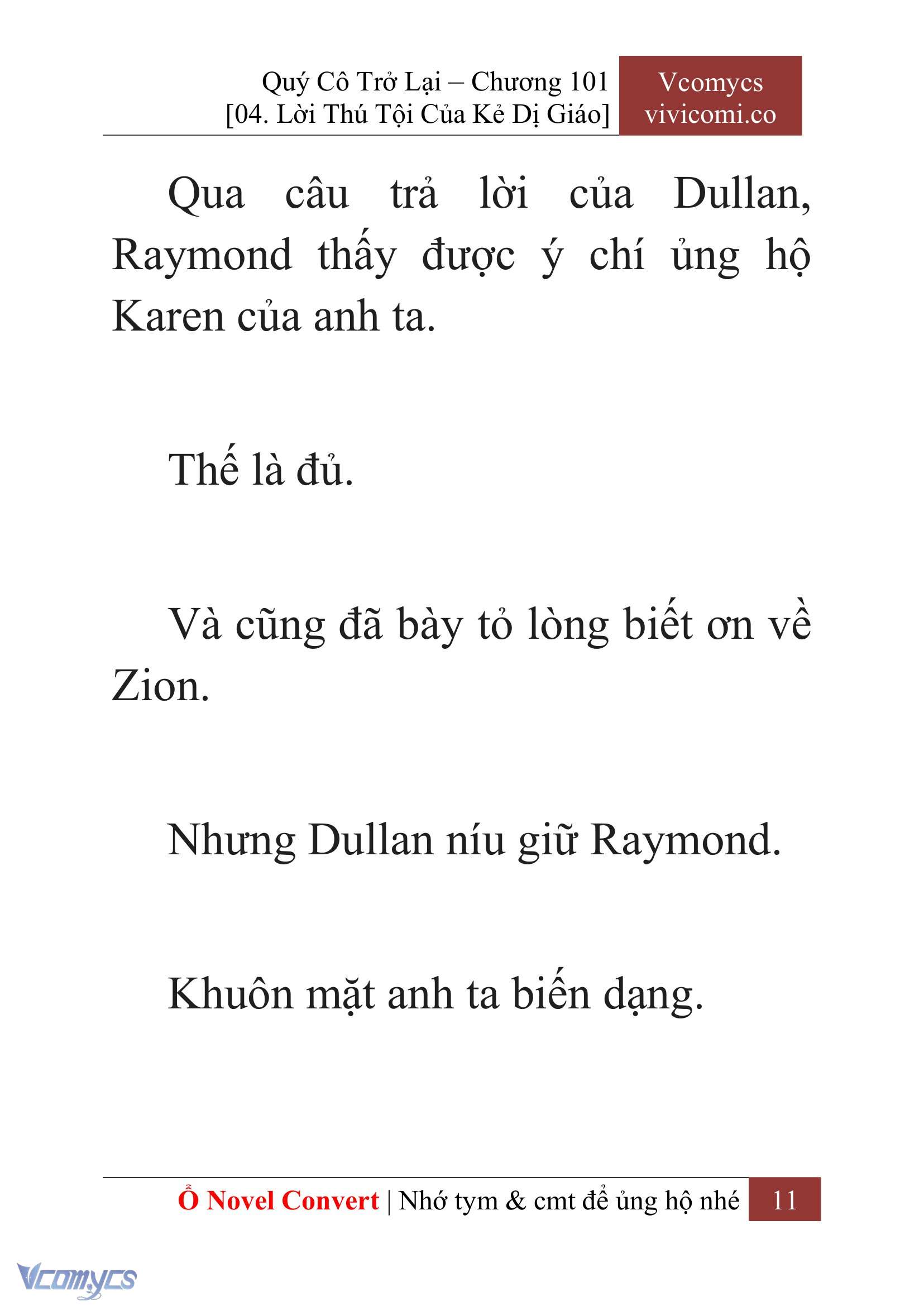 [Novel] Quý Cô Trở Lại Chap 101 - Trang 2