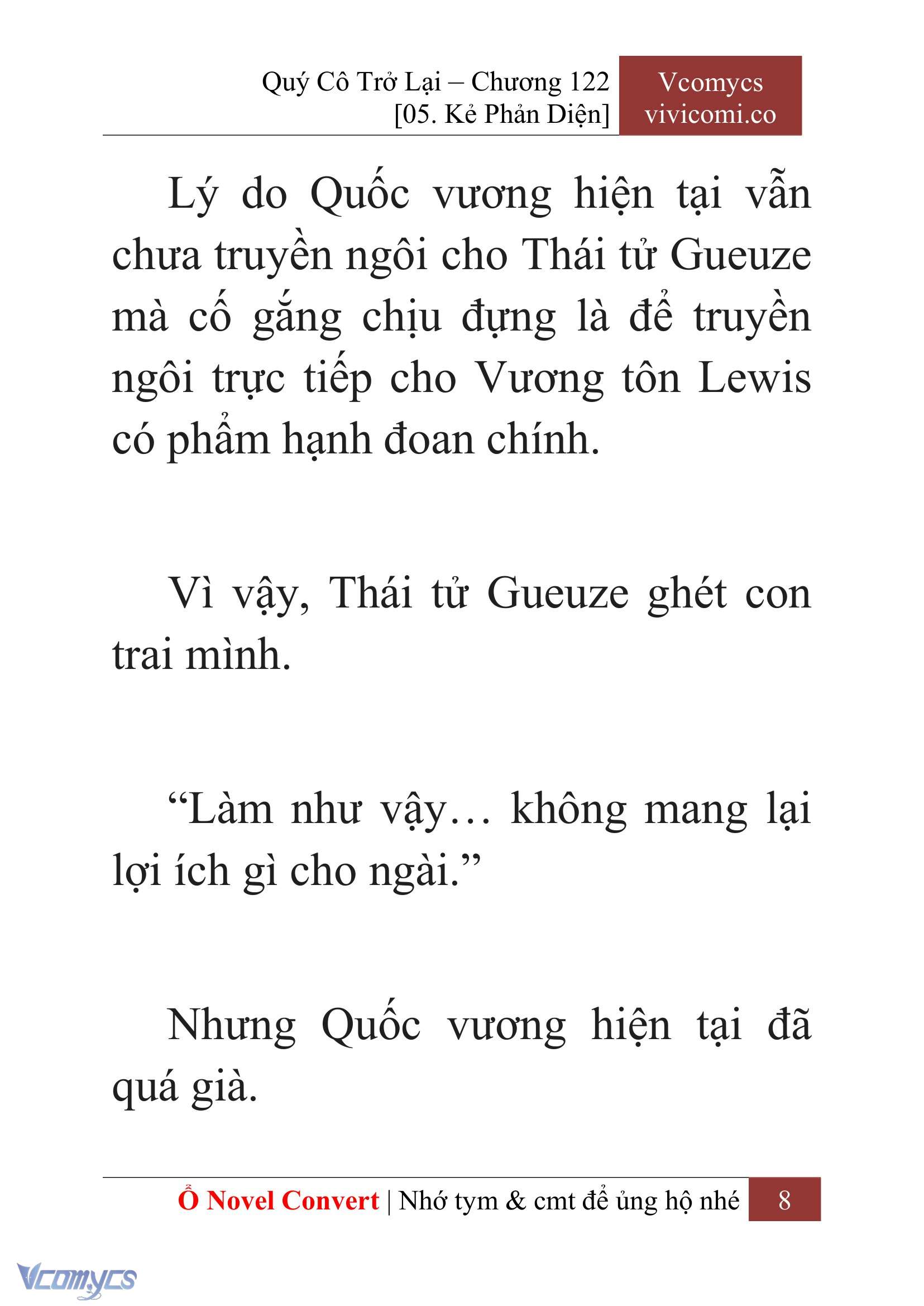 [Novel] Quý Cô Trở Lại Chap 122 - Trang 2