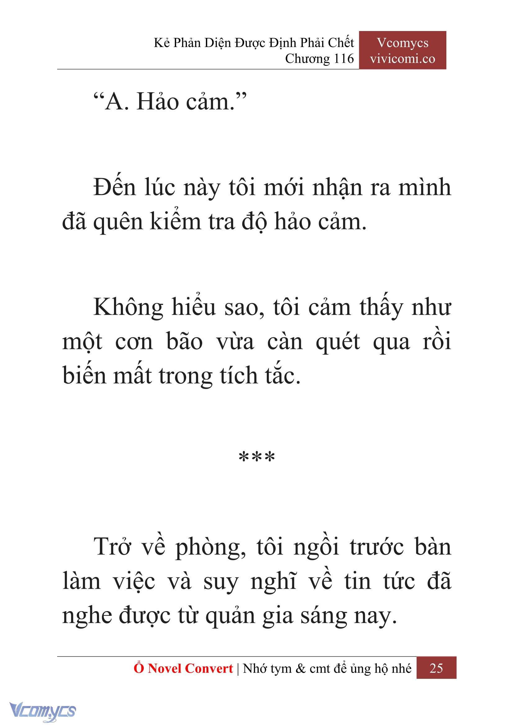 [Novel] Kẻ Phản Diện Được Định Phải Chết Chap 116 - Trang 2