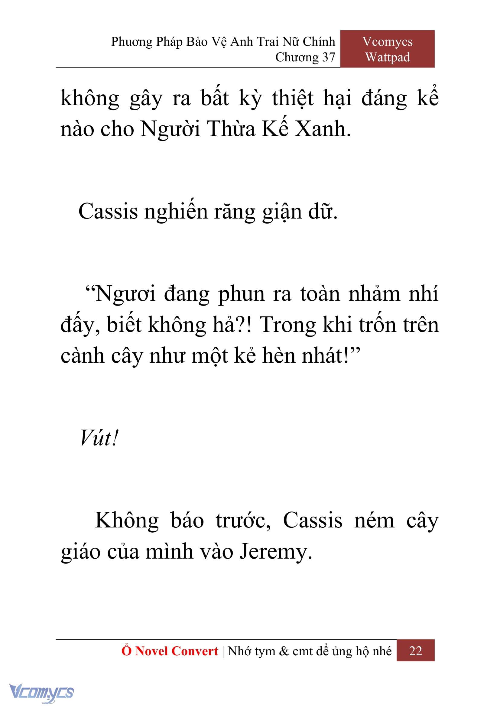 [Novel] Phương Pháp Bảo Vệ Anh Trai Nữ Chính Chap 37 - Trang 2