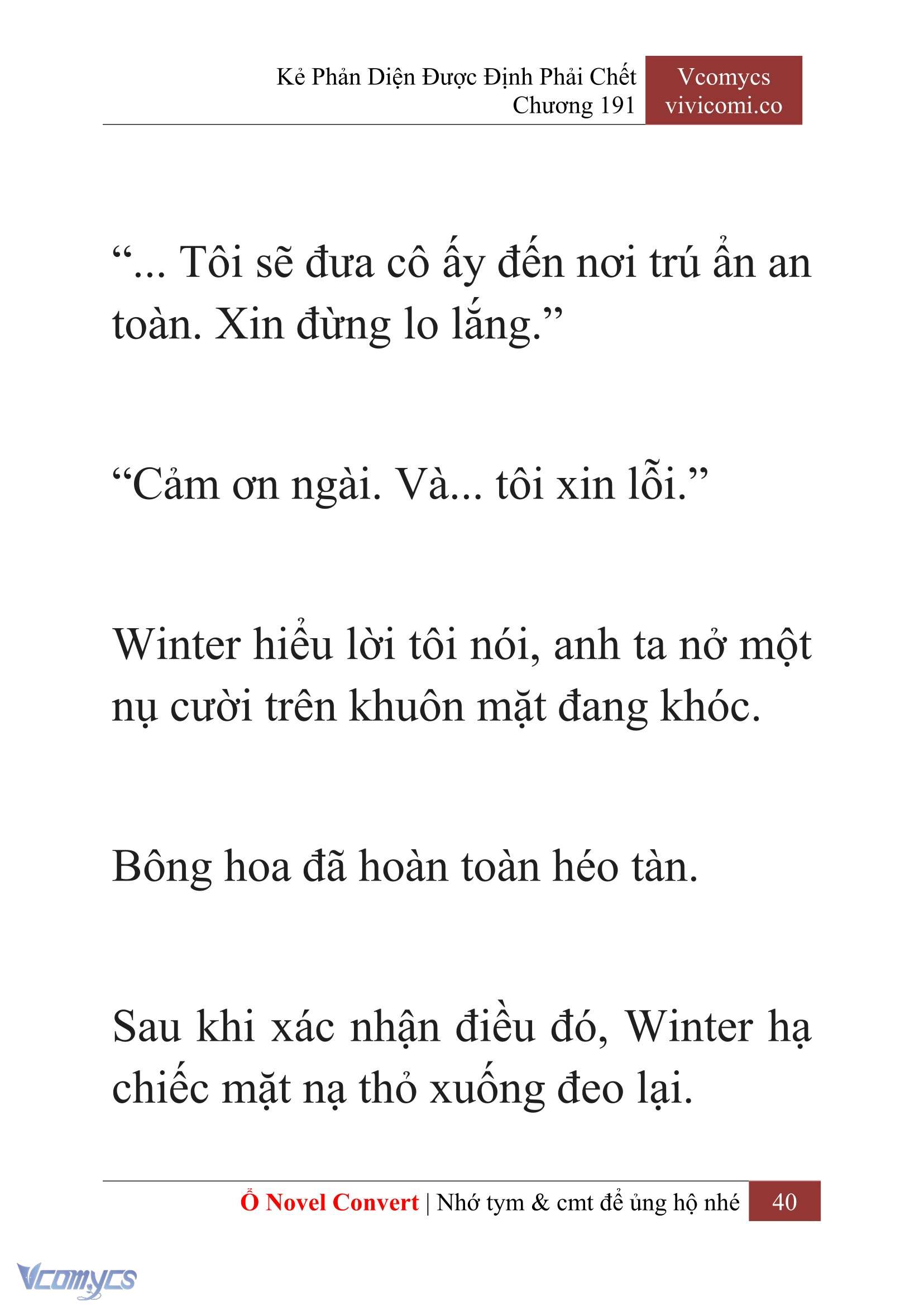 [Novel] Kẻ Phản Diện Được Định Phải Chết Chap 191 - Trang 2