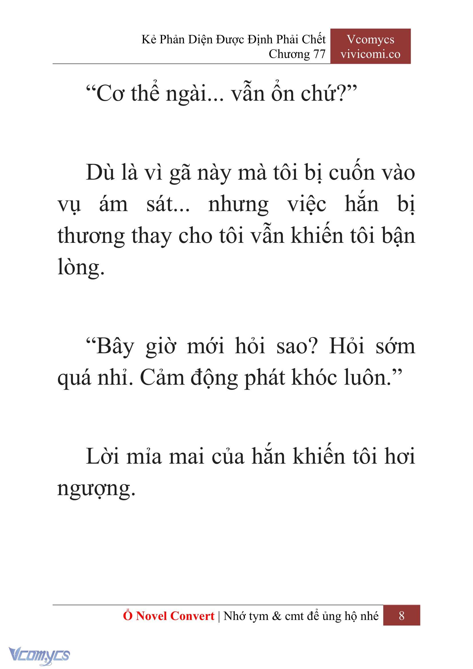 [Novel] Kẻ Phản Diện Được Định Phải Chết Chap 77 - Trang 2