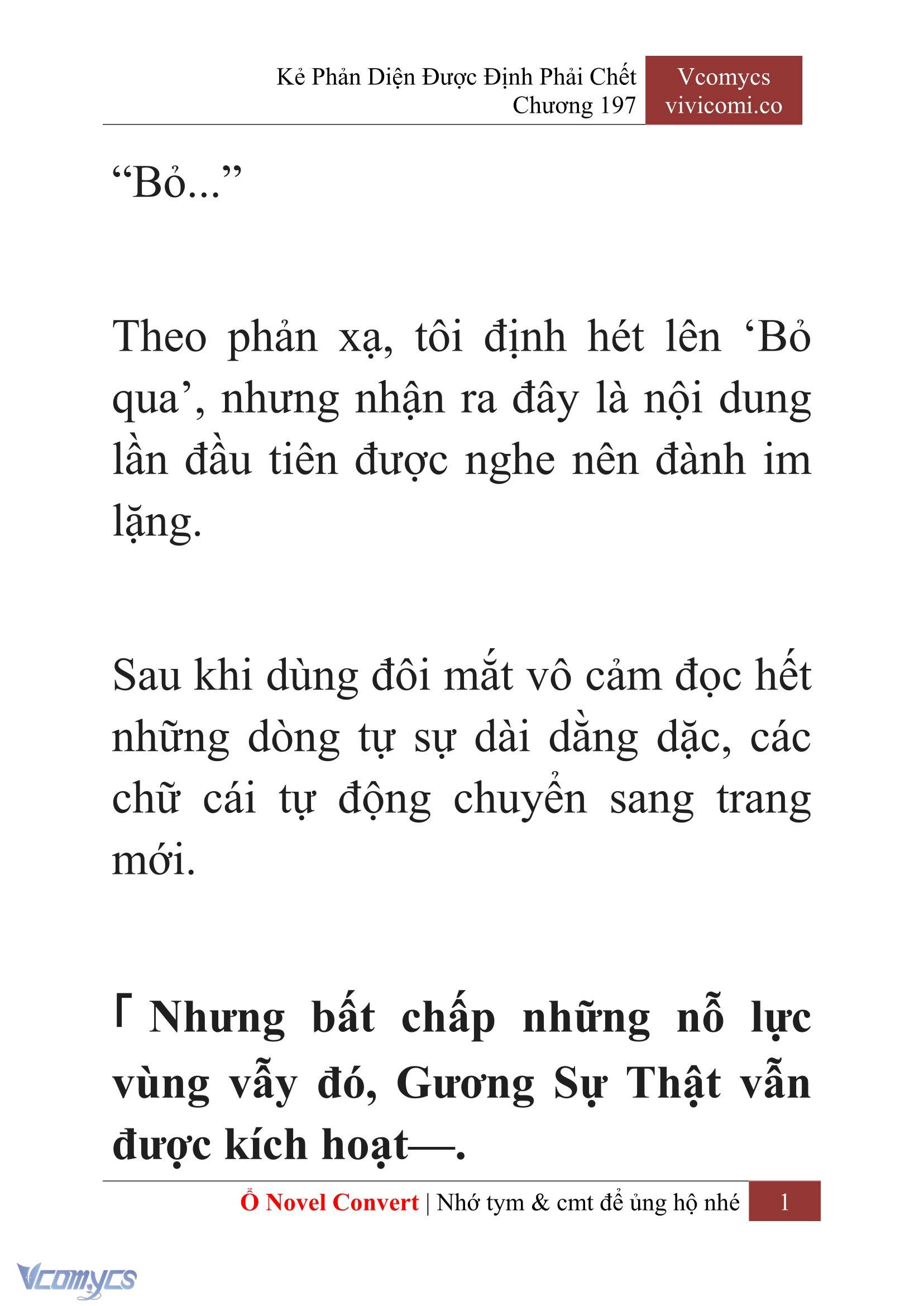 [Novel] Kẻ Phản Diện Được Định Phải Chết Chap 197 - Trang 2