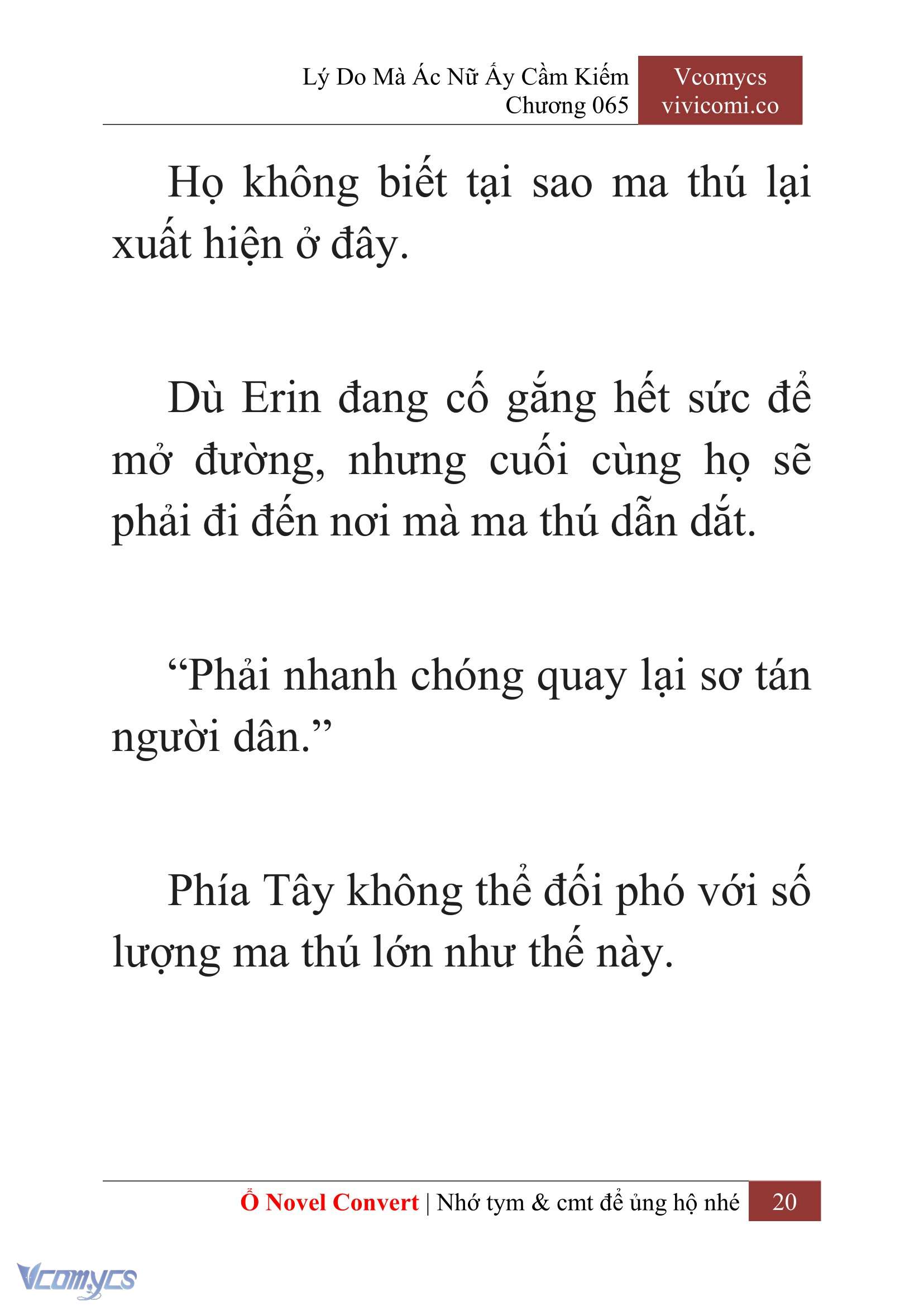 [Novel] Lý Do Mà Ác Nữ Ấy Cầm Kiếm Chap 65 - Next Chap 66