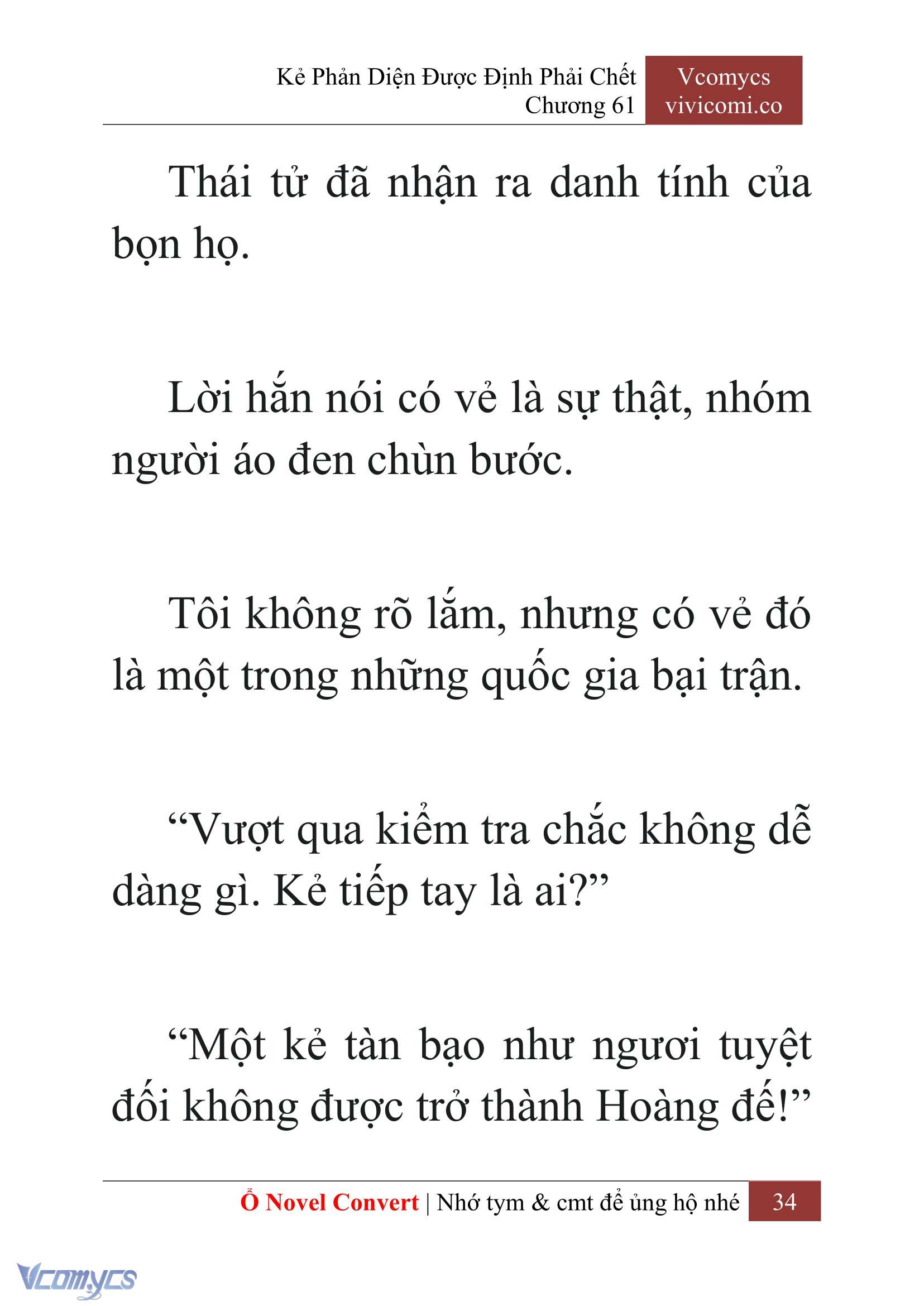 [Novel] Kẻ Phản Diện Được Định Phải Chết Chap 61 - Next Chap 62