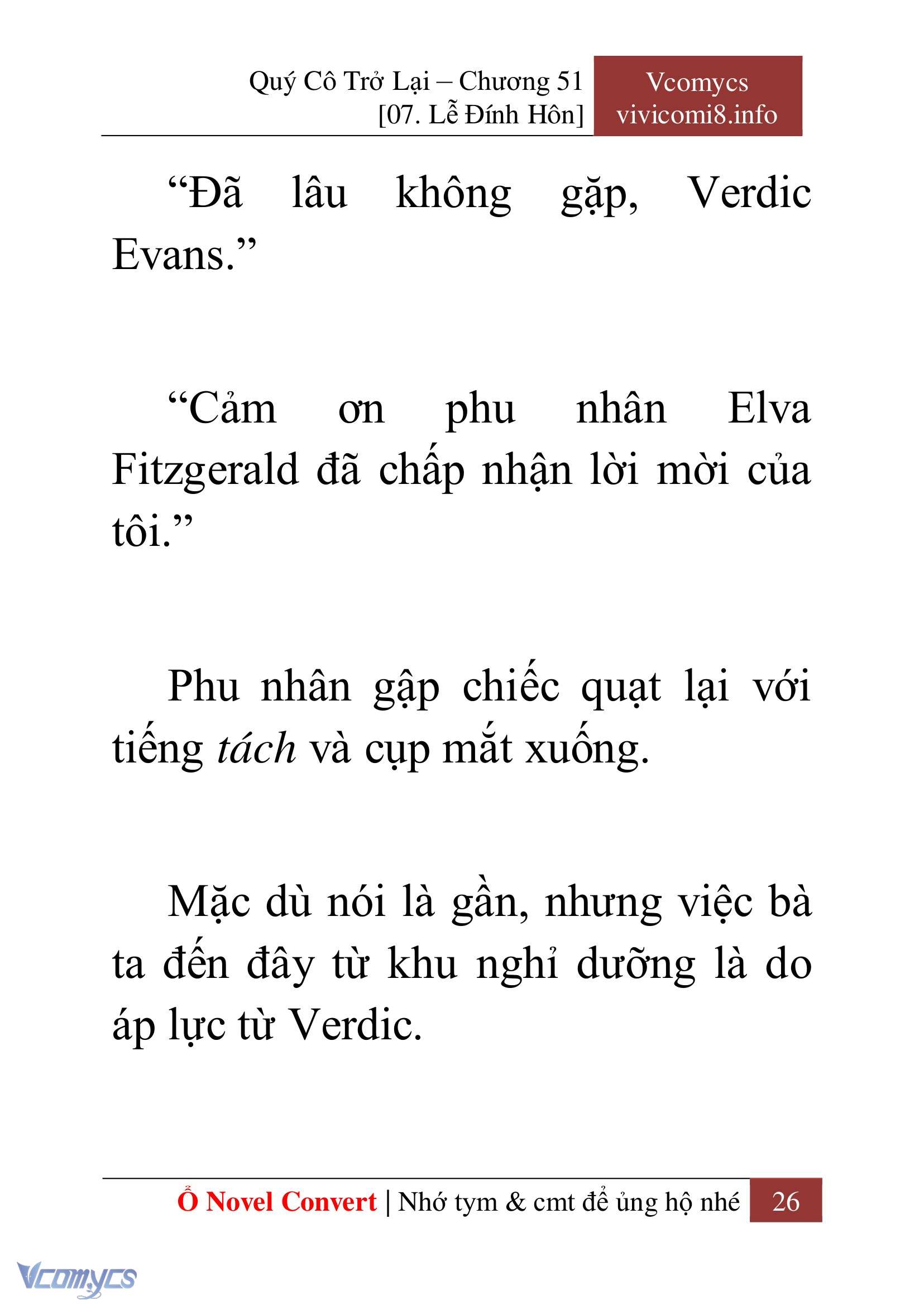 [Novel] Quý Cô Trở Lại Chap 51 - Trang 2