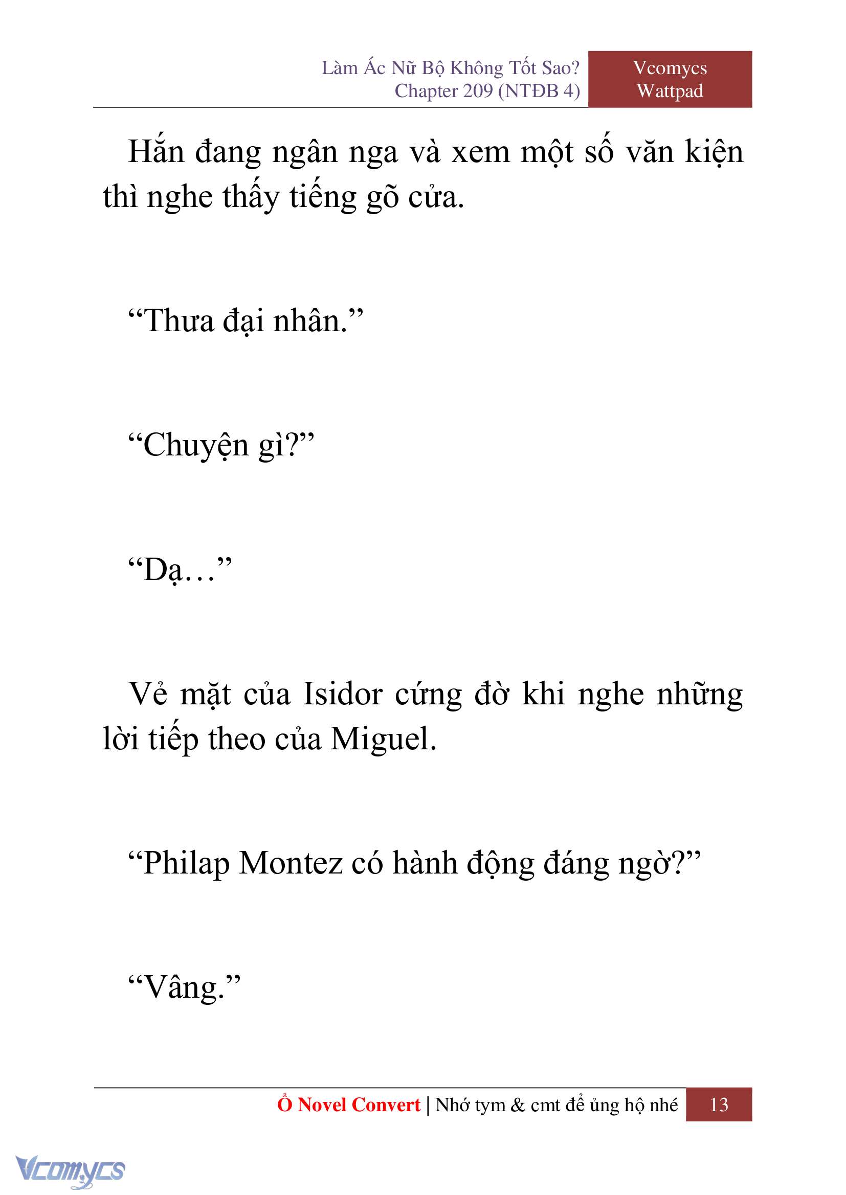 [Novel] Làm Ác Nữ Bộ Không Tốt Sao? Chap 209 - Trang 2