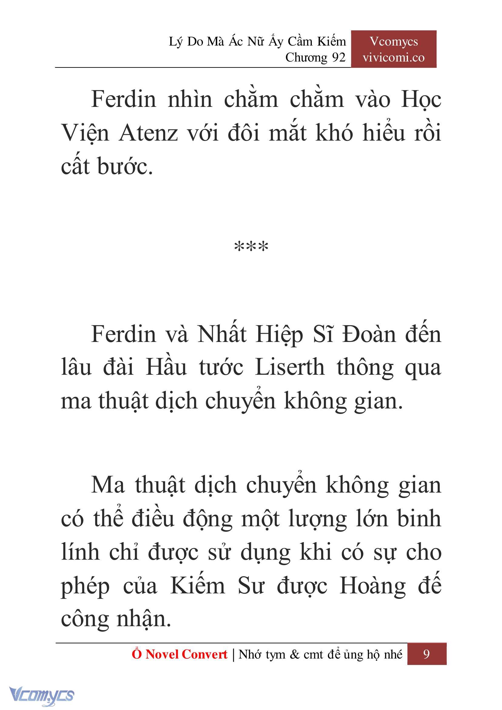 [Novel] Lý Do Mà Ác Nữ Ấy Cầm Kiếm Chap 92 - Next Chap 93