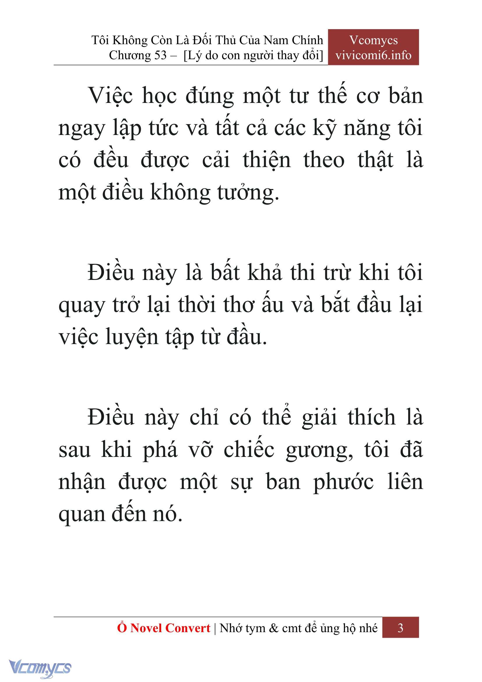 [Novel] Tôi Không Còn Là Đối Thủ Của Nam Chính Chap 53 - Trang 2