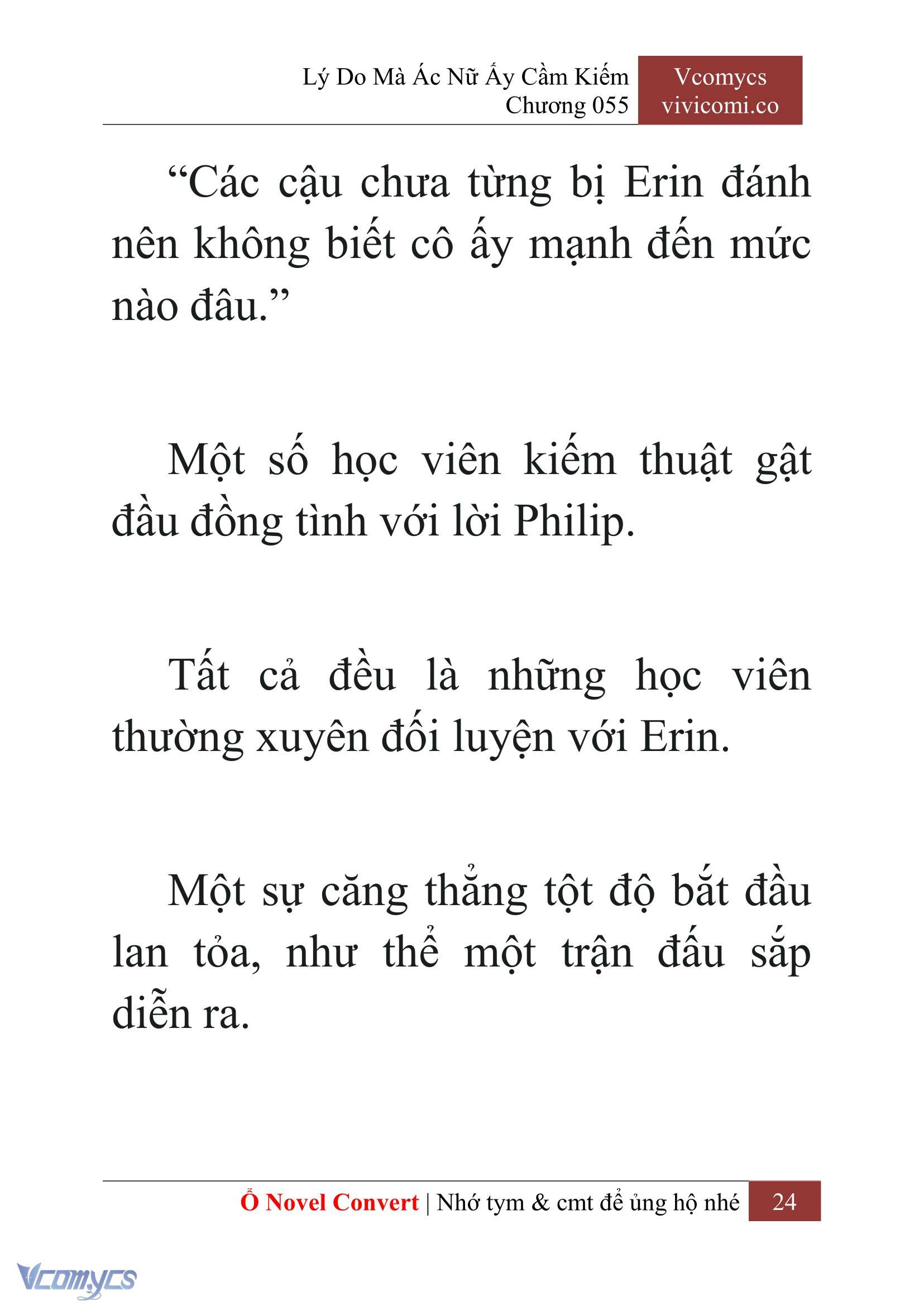 [Novel] Lý Do Mà Ác Nữ Ấy Cầm Kiếm Chap 55 - Next Chap 56