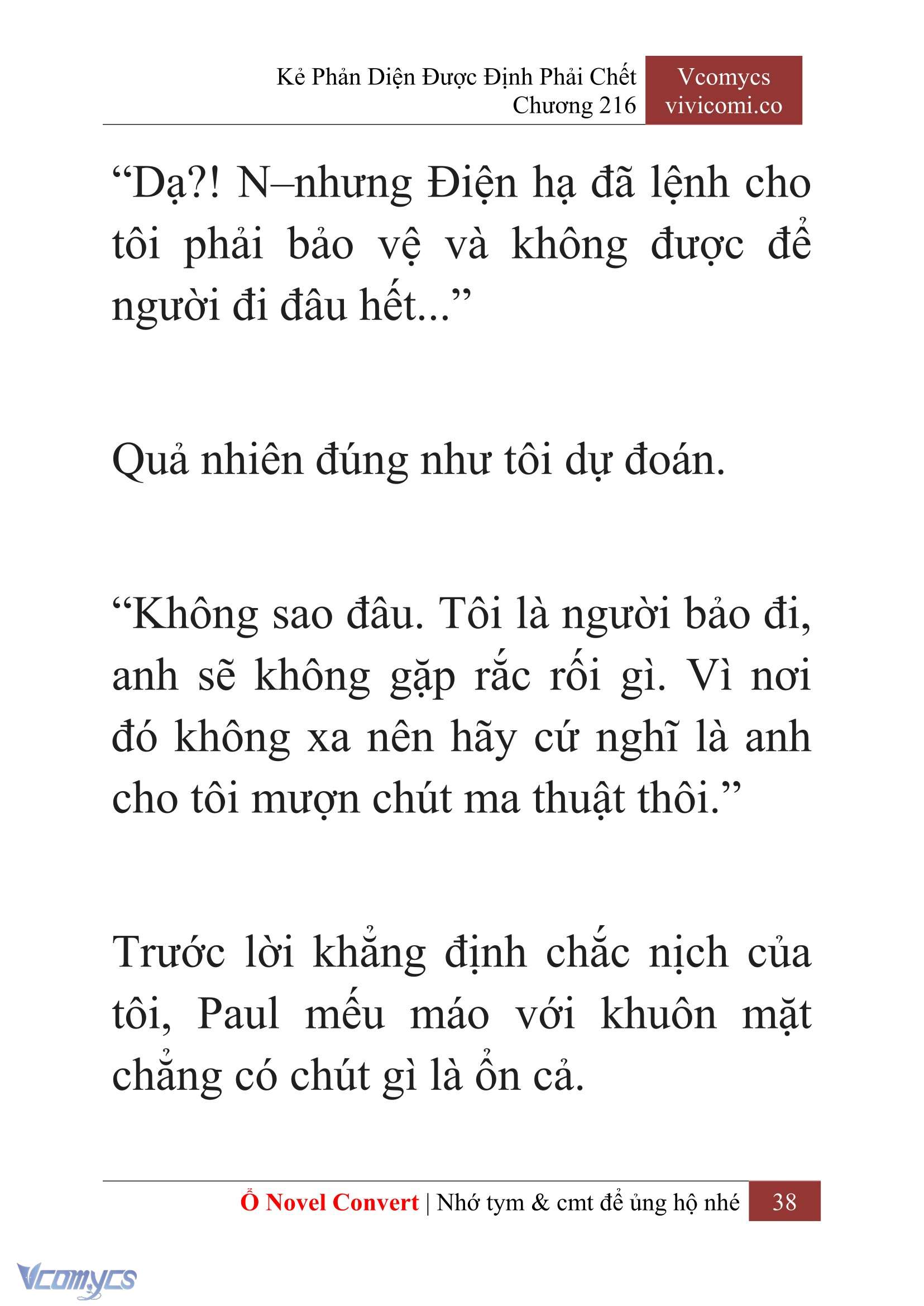 [Novel] Kẻ Phản Diện Được Định Phải Chết Chap 216 - Next Chap 217