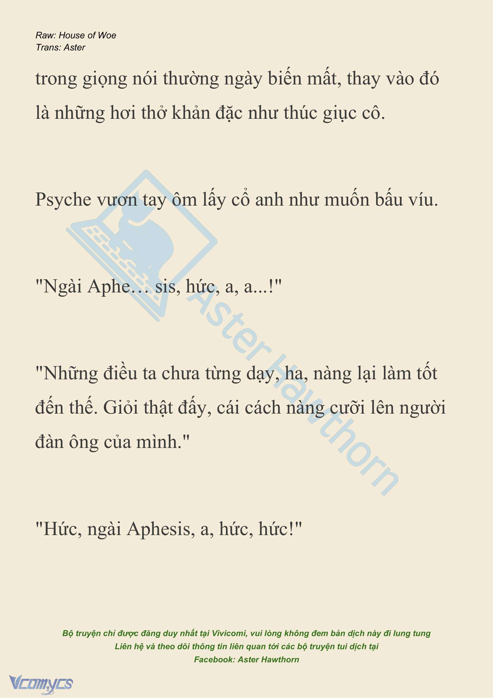 [NOVEL] Dành Cho Các Nữ Thần: Dành cho Psyche Chap 23 - Trang 2