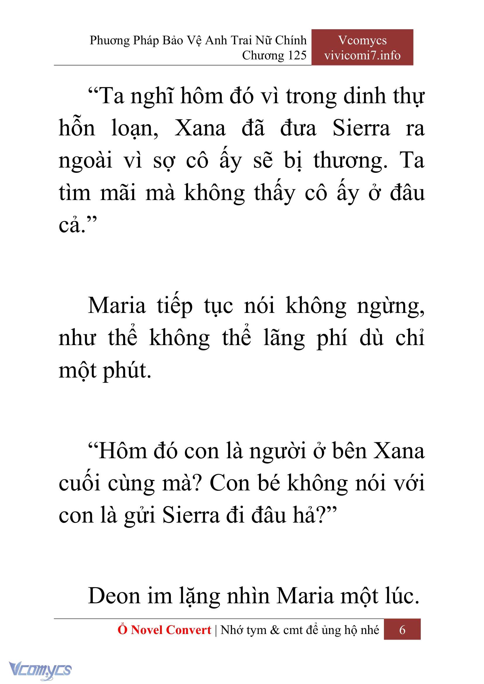 [Novel] Phương Pháp Bảo Vệ Anh Trai Nữ Chính Chap 125 - Trang 2