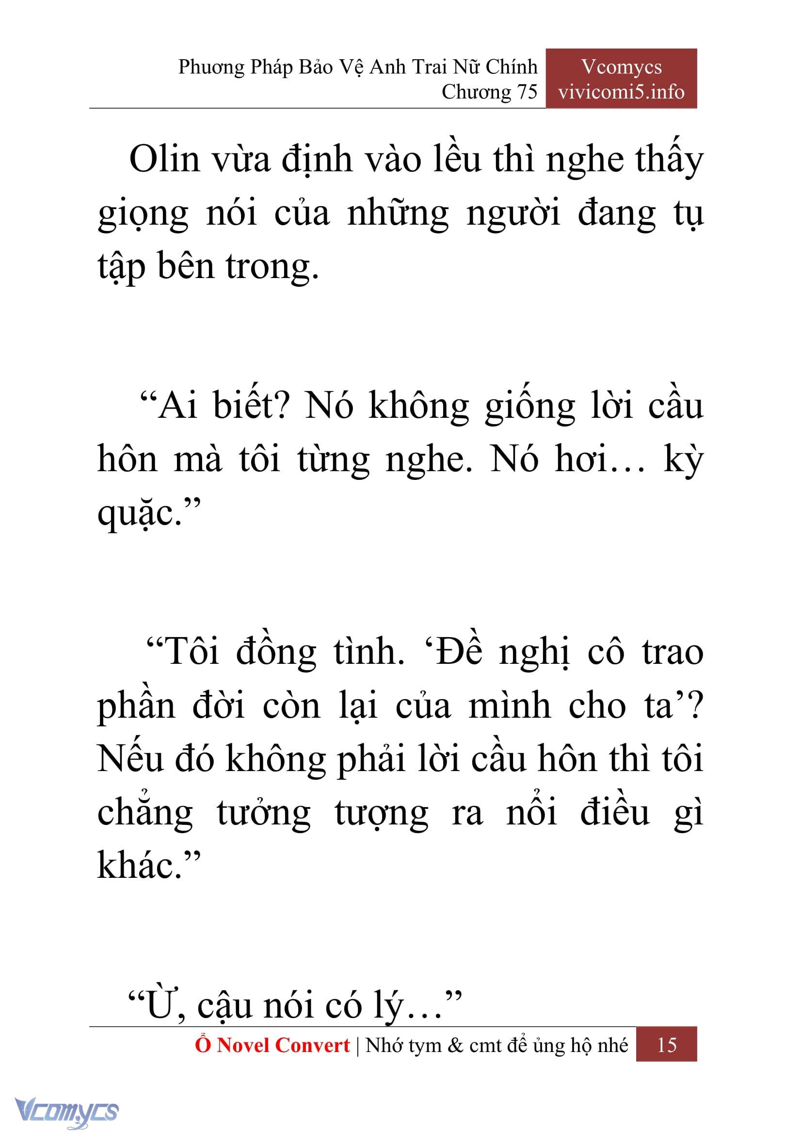 [Novel] Phương Pháp Bảo Vệ Anh Trai Nữ Chính Chap 75 - Trang 2