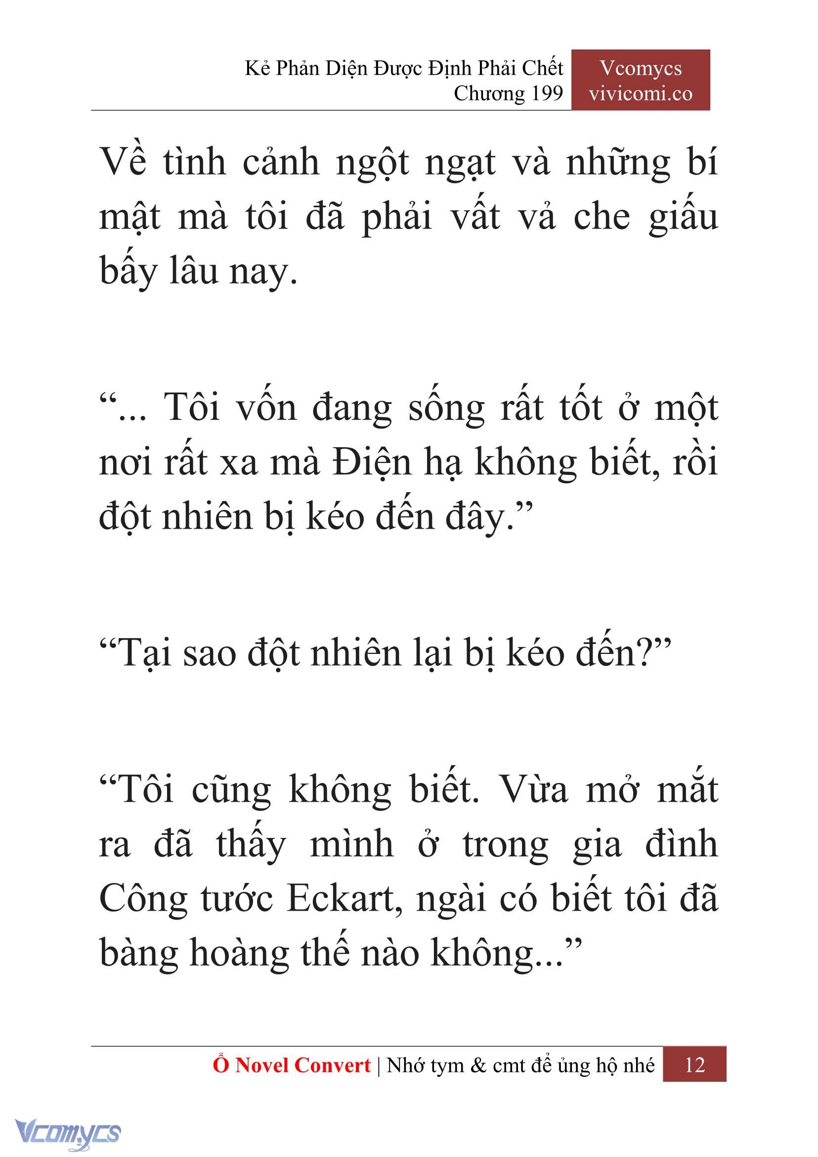 [Novel] Kẻ Phản Diện Được Định Phải Chết Chap 199 - Trang 2