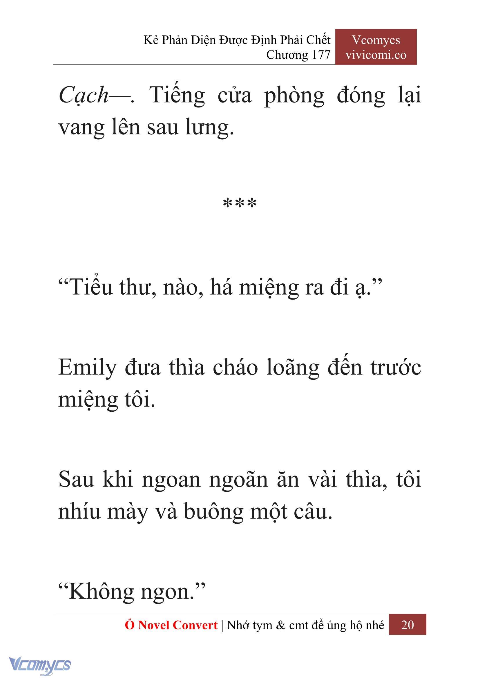 [Novel] Kẻ Phản Diện Được Định Phải Chết Chap 177 - Trang 2