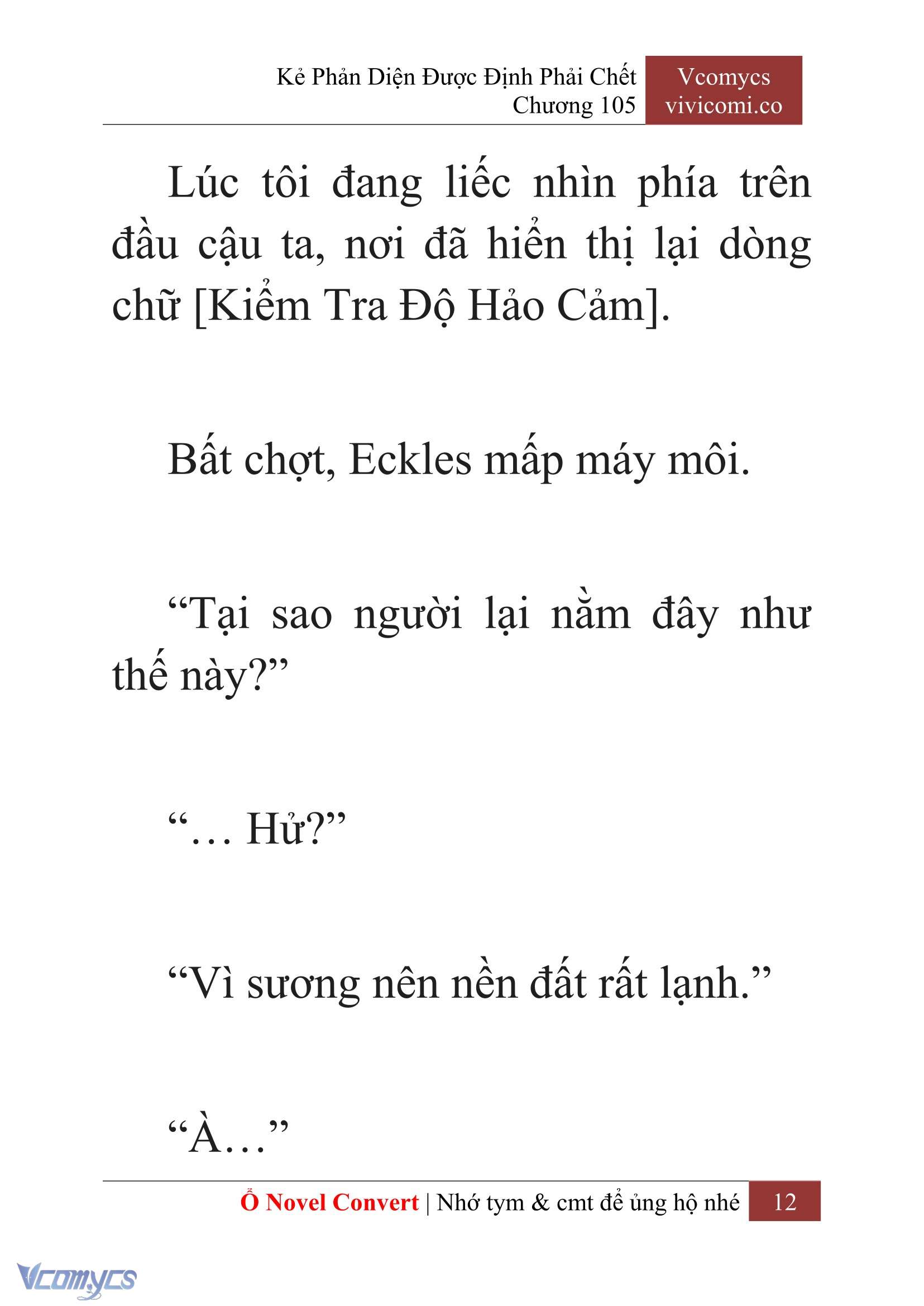 [Novel] Kẻ Phản Diện Được Định Phải Chết Chap 105 - Next Chap 106
