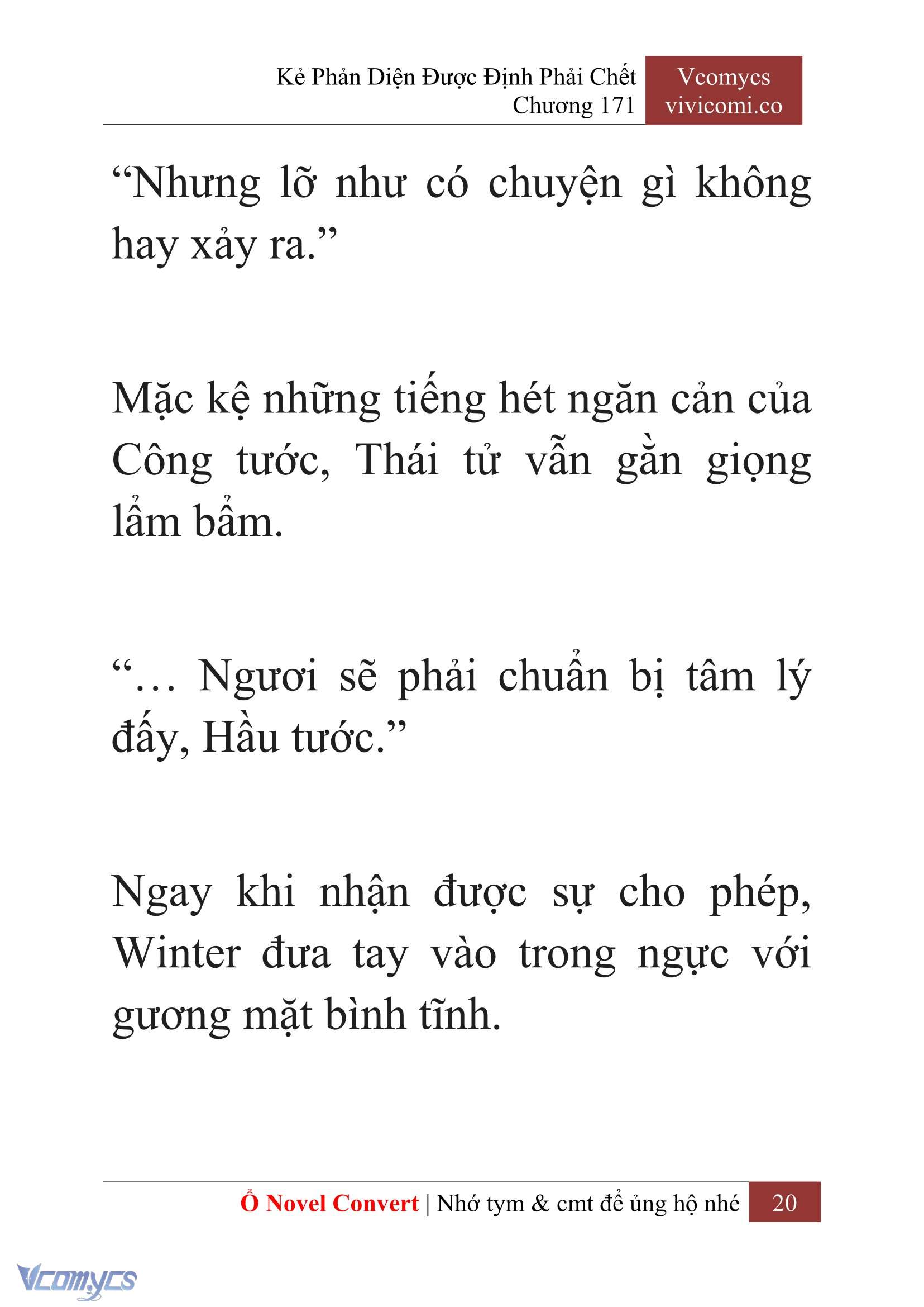 [Novel] Kẻ Phản Diện Được Định Phải Chết Chap 171 - Trang 2