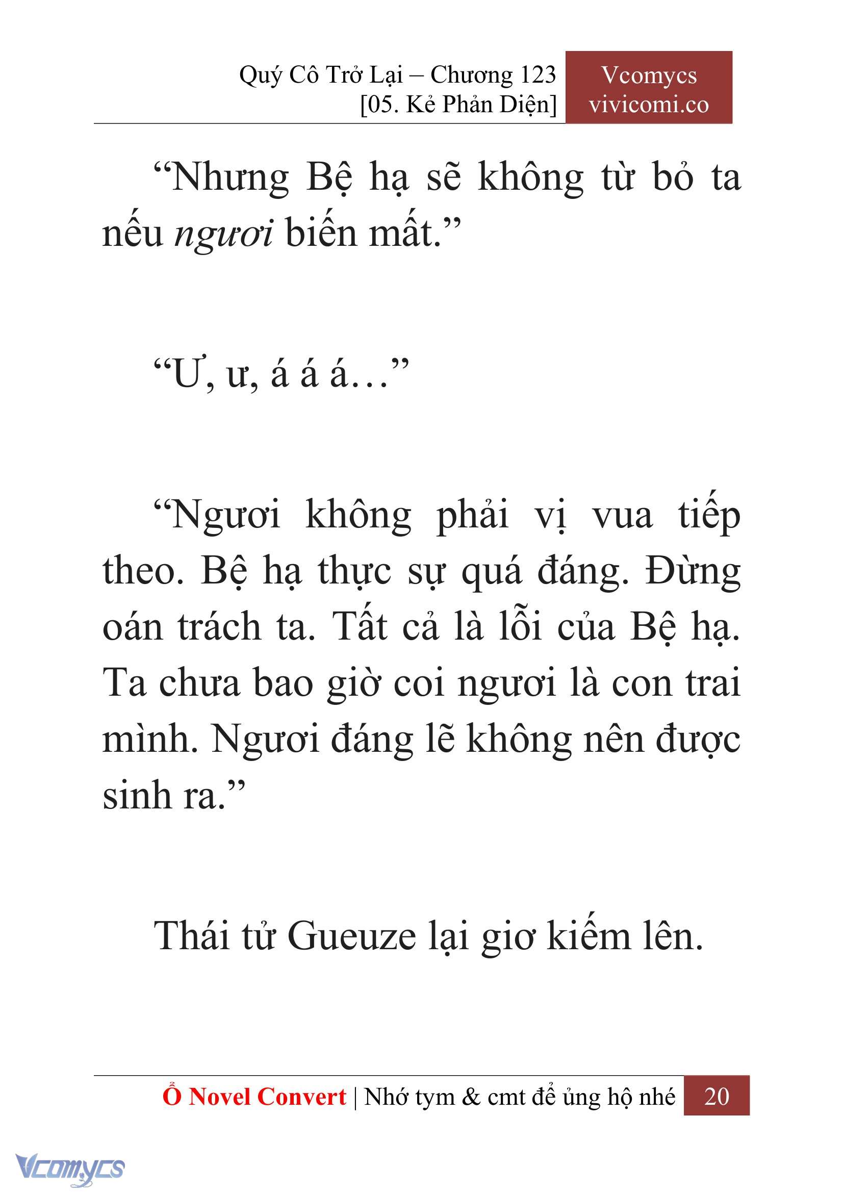 [Novel] Quý Cô Trở Lại Chap 123 - Trang 2