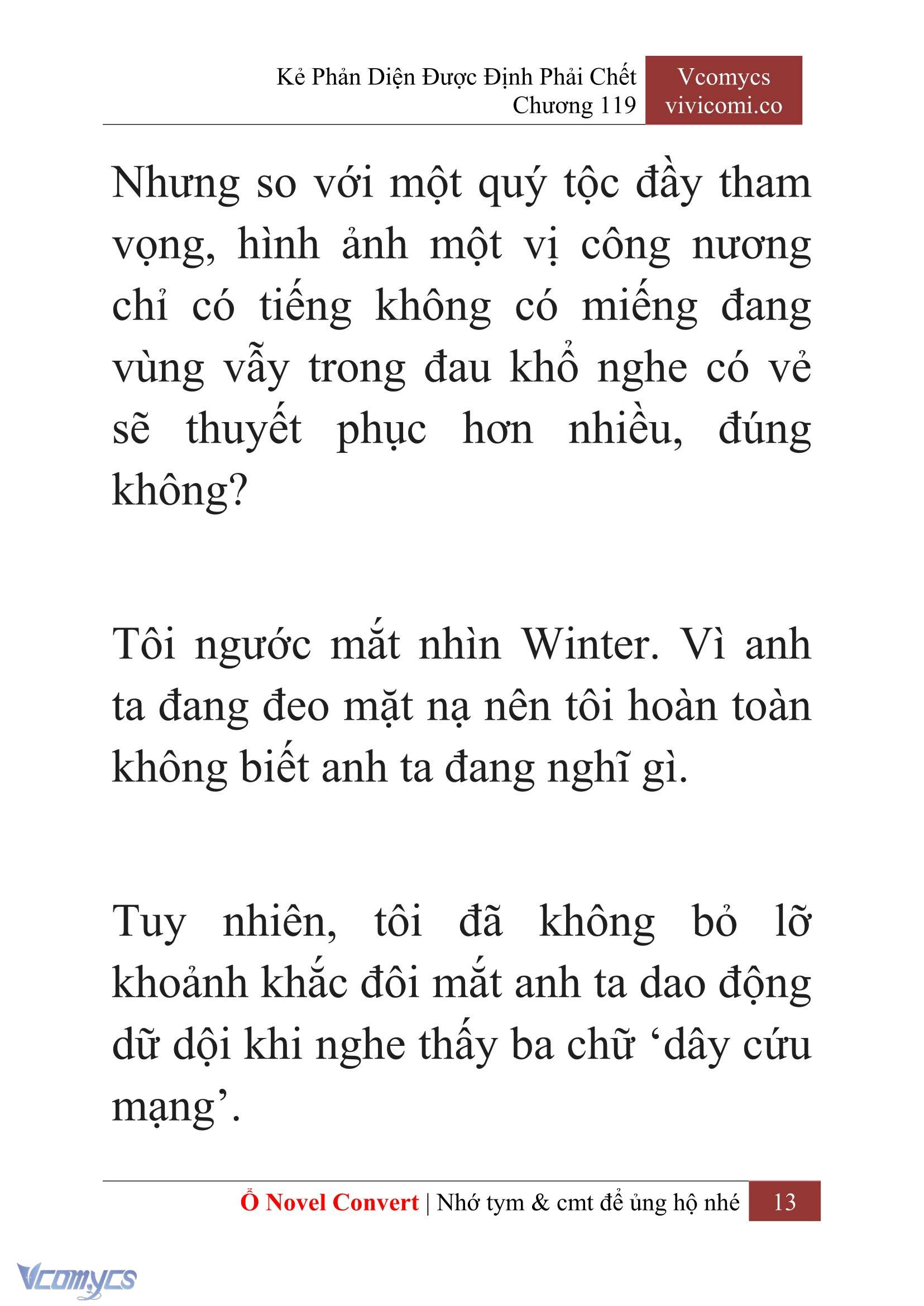 [Novel] Kẻ Phản Diện Được Định Phải Chết Chap 119 - Next Chap 120