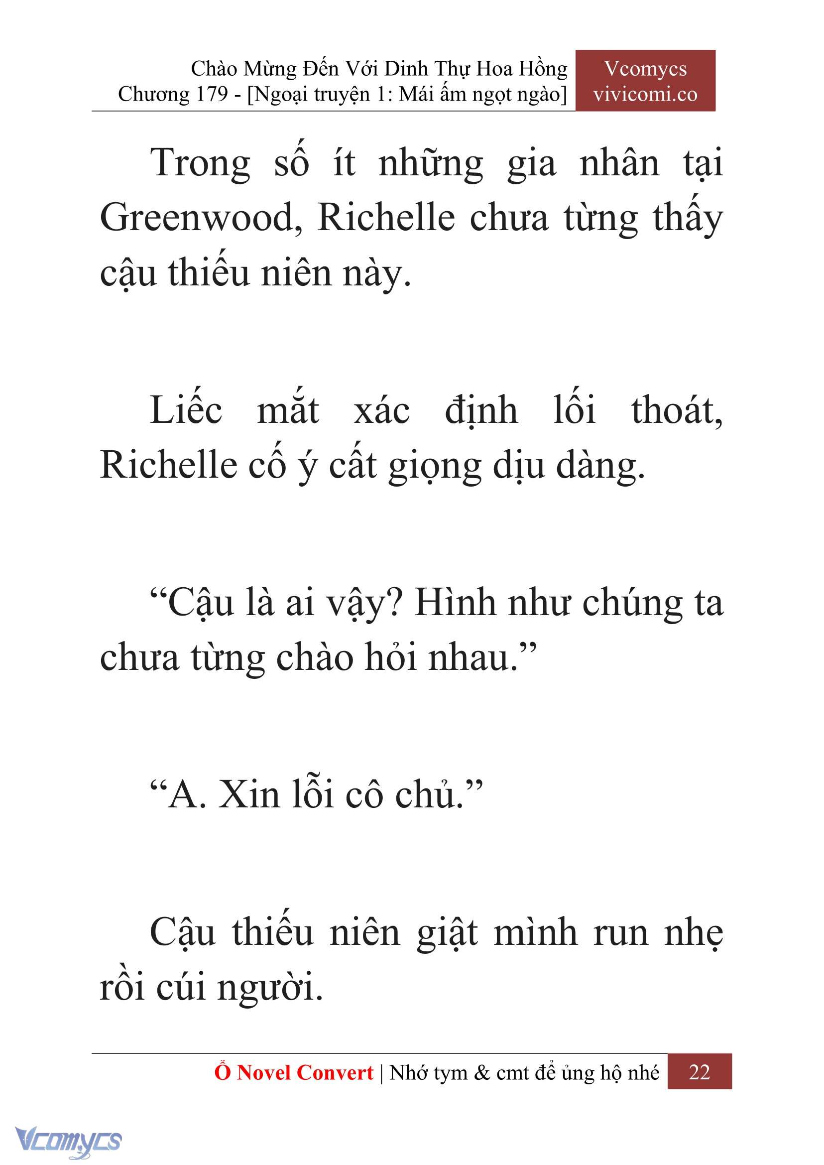 [Novel] Chào Mừng Đến Với Dinh Thự Hoa Hồng Chap 179 - Trang 2