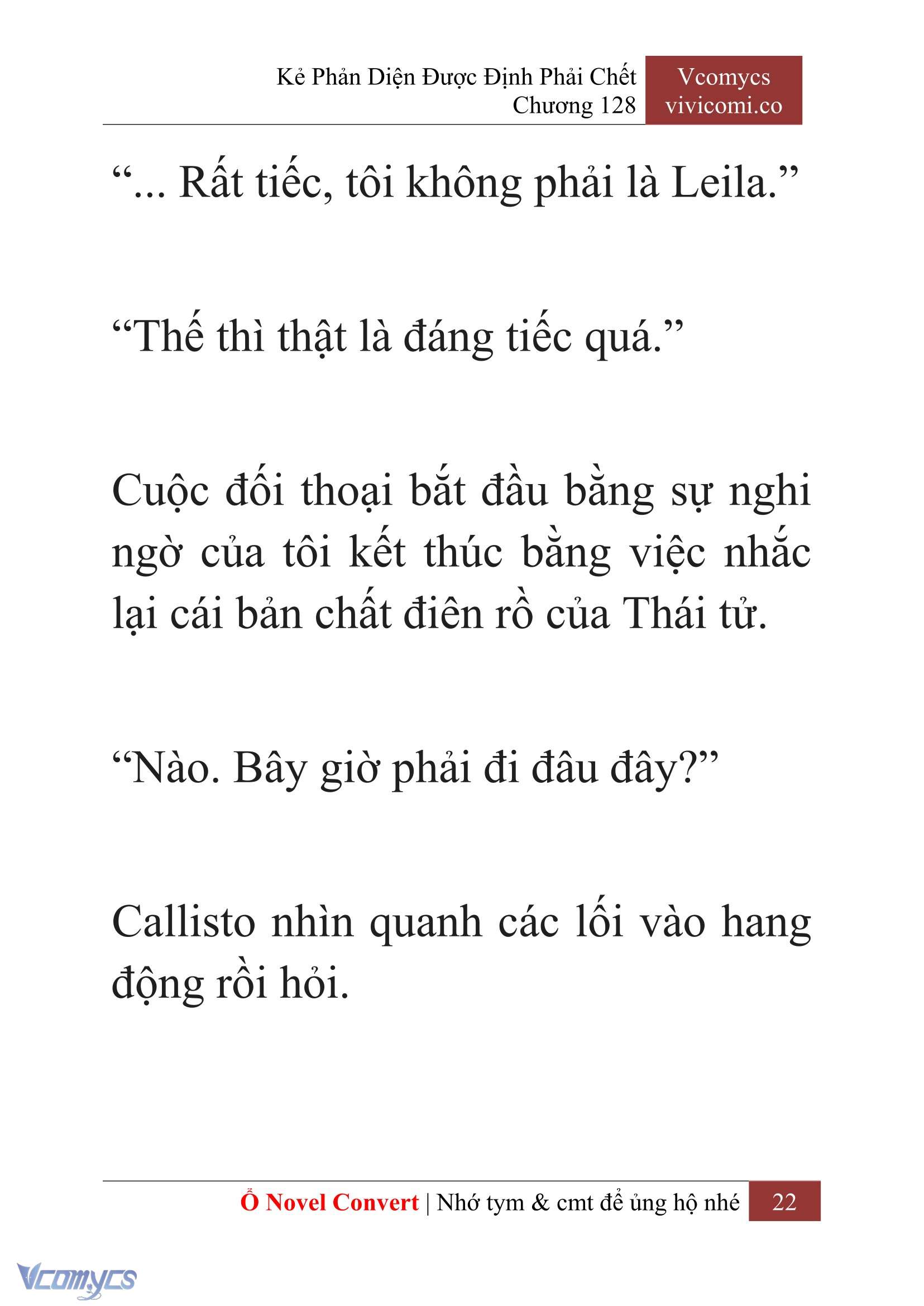[Novel] Kẻ Phản Diện Được Định Phải Chết Chap 128 - Trang 2