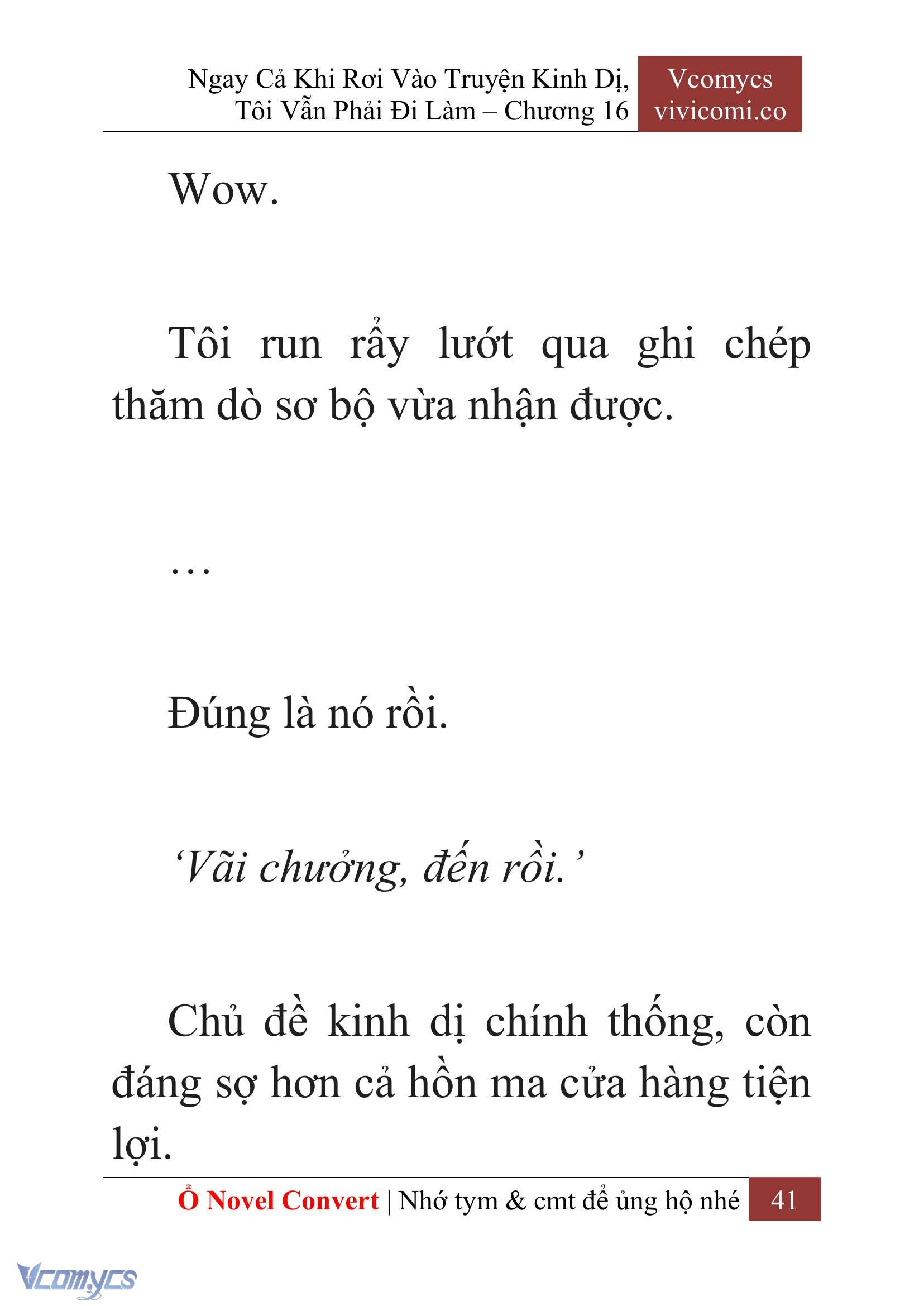 [Novel] Ngay Cả Khi Rơi Vào Truyện Kinh Dị, Tôi Vẫn Phải Đi Làm Chap 16 - Trang 2