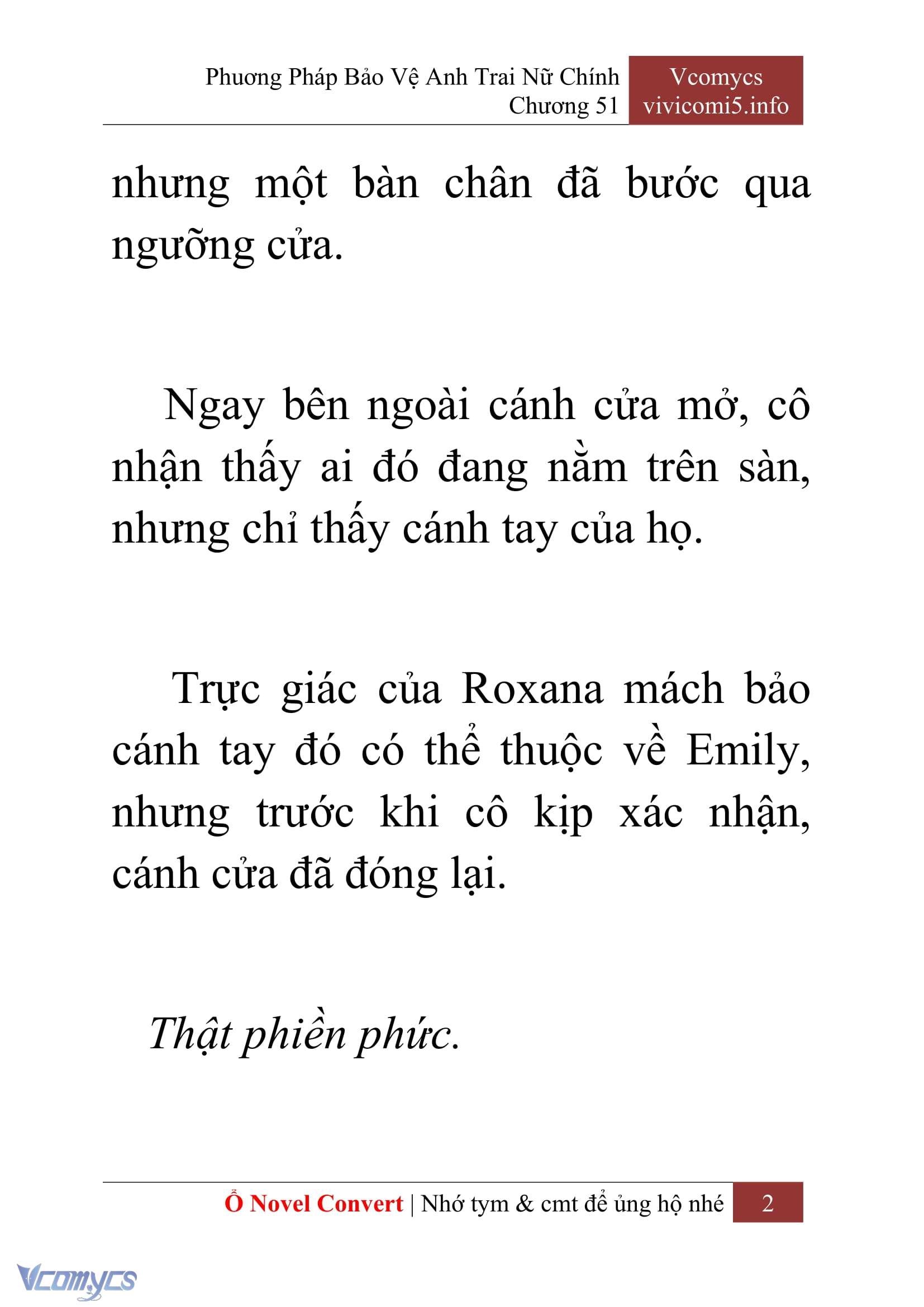 [Novel] Phương Pháp Bảo Vệ Anh Trai Nữ Chính Chap 51 - Trang 2