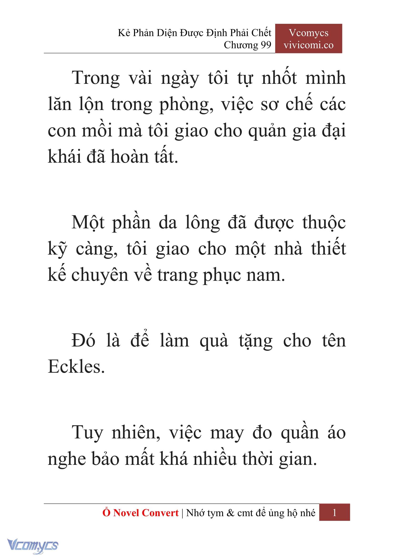 [Novel] Kẻ Phản Diện Được Định Phải Chết Chap 99 - Next Chap 100