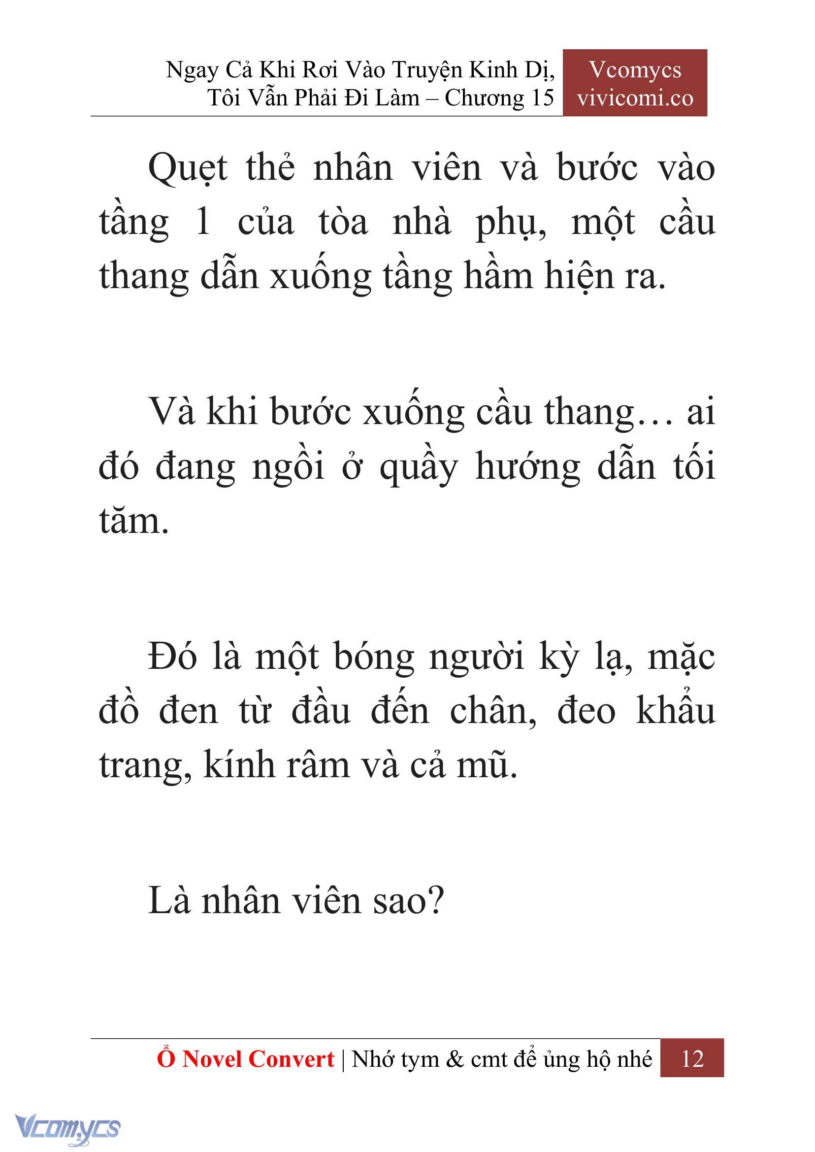 [Novel] Ngay Cả Khi Rơi Vào Truyện Kinh Dị, Tôi Vẫn Phải Đi Làm Chap 15 - Trang 2