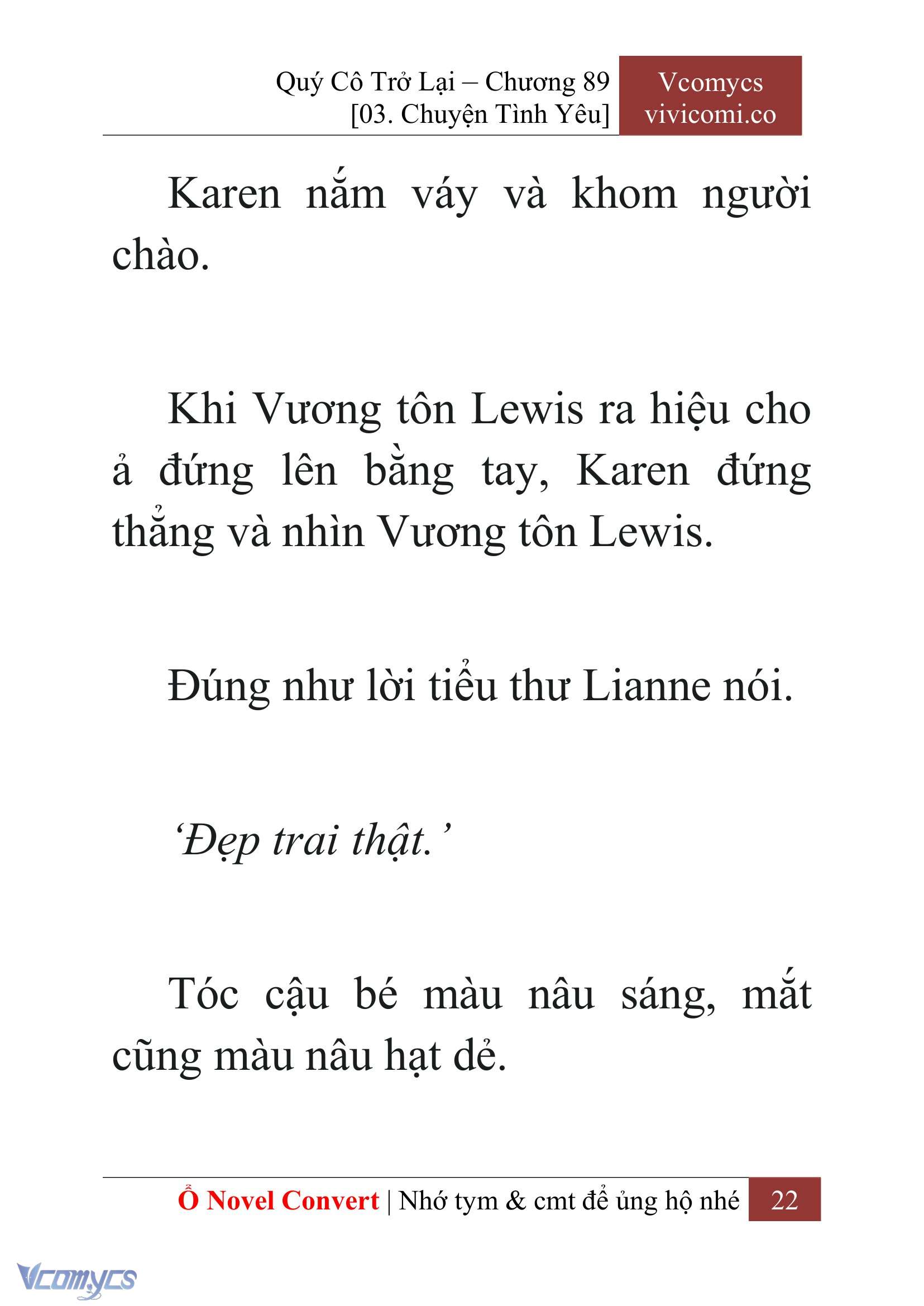 [Novel] Quý Cô Trở Lại Chap 89 - Trang 2
