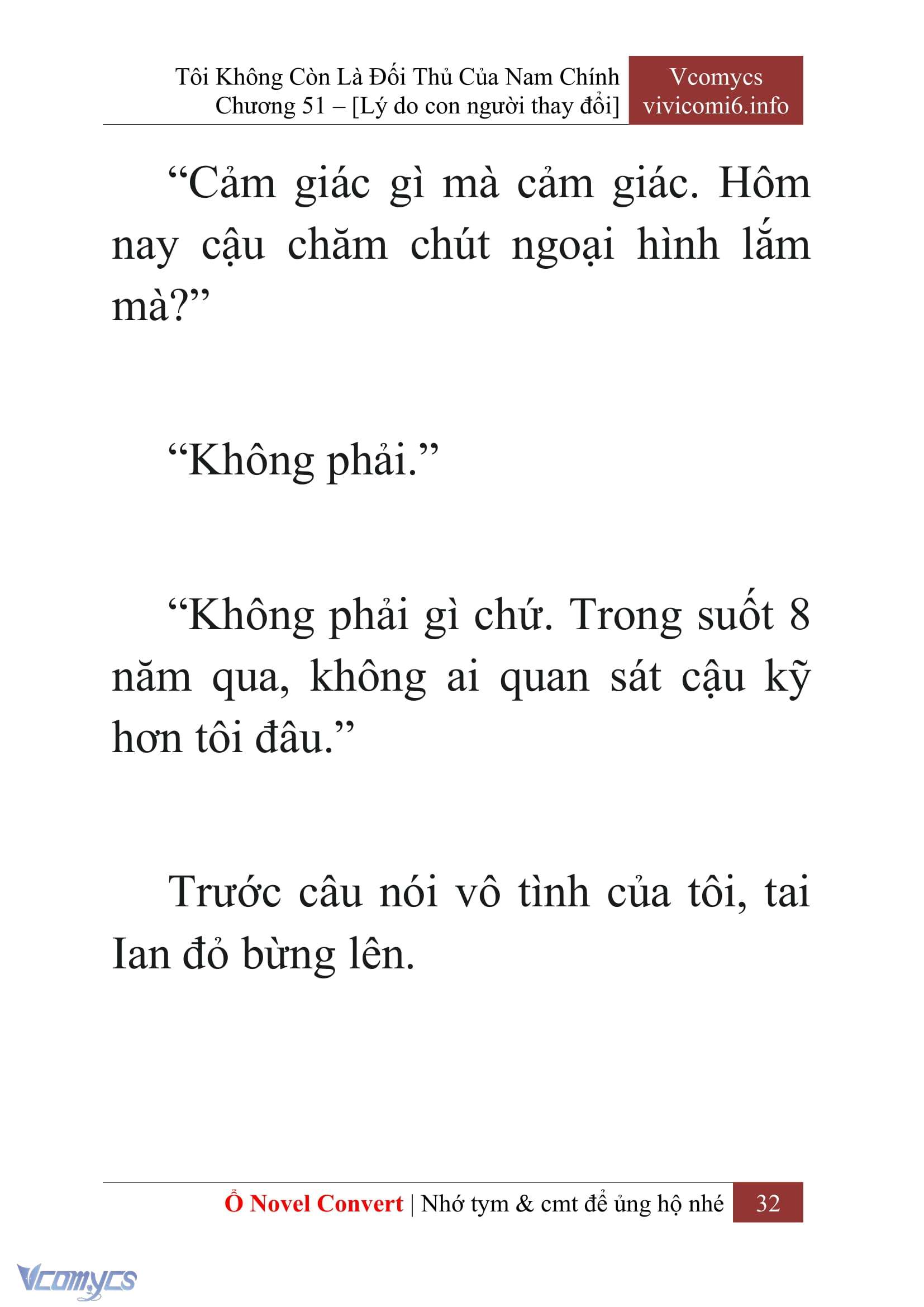 [Novel] Tôi Không Còn Là Đối Thủ Của Nam Chính Chap 51 - Trang 2