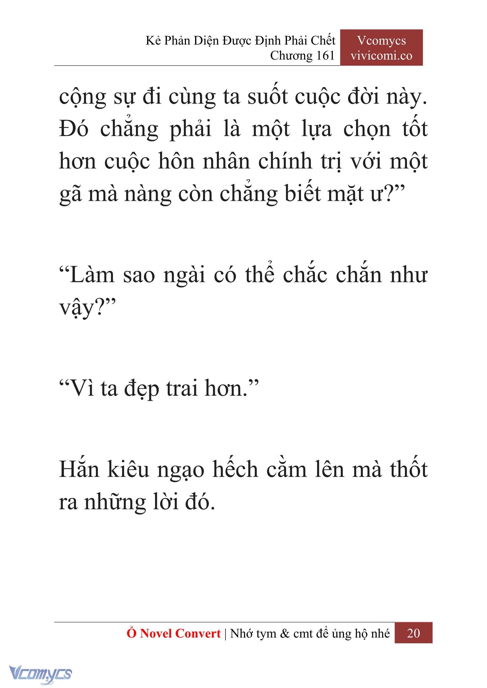 [Novel] Kẻ Phản Diện Được Định Phải Chết Chap 161 - Trang 2