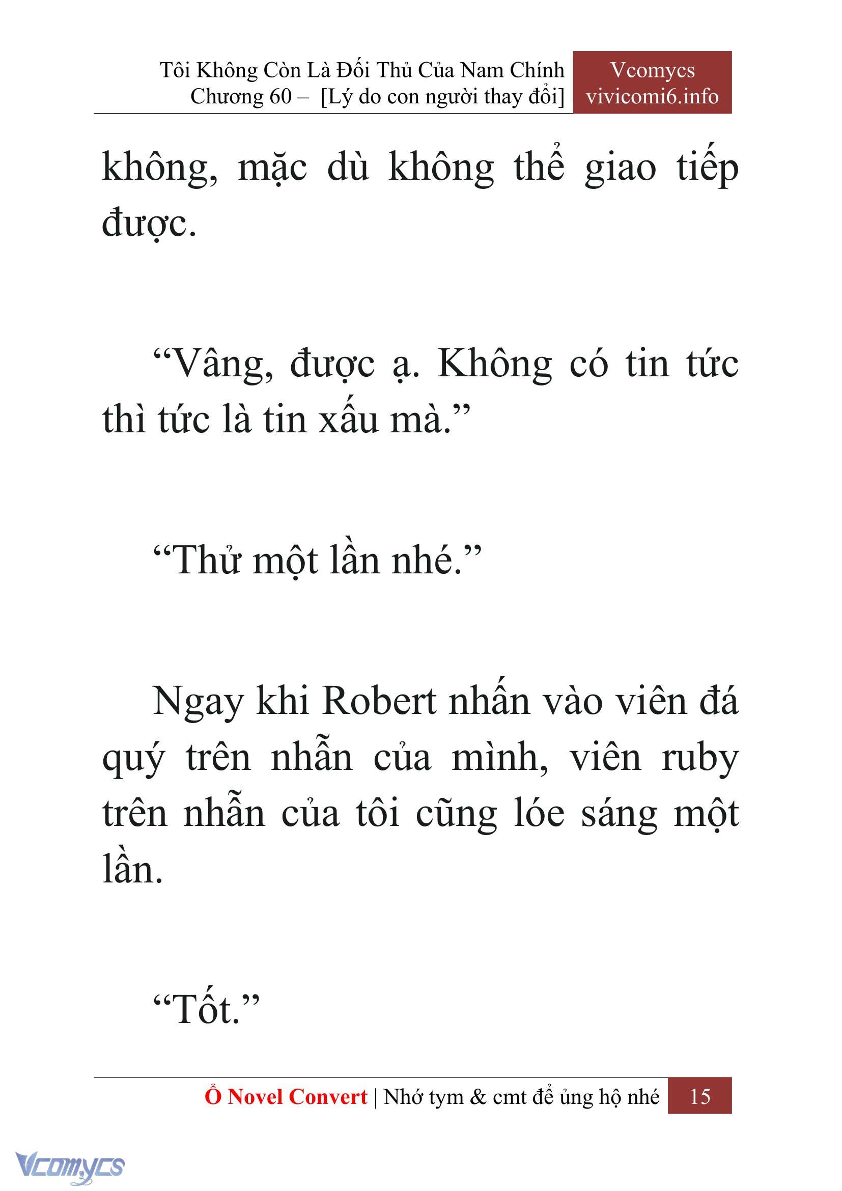 [Novel] Tôi Không Còn Là Đối Thủ Của Nam Chính Chap 60 - Trang 2