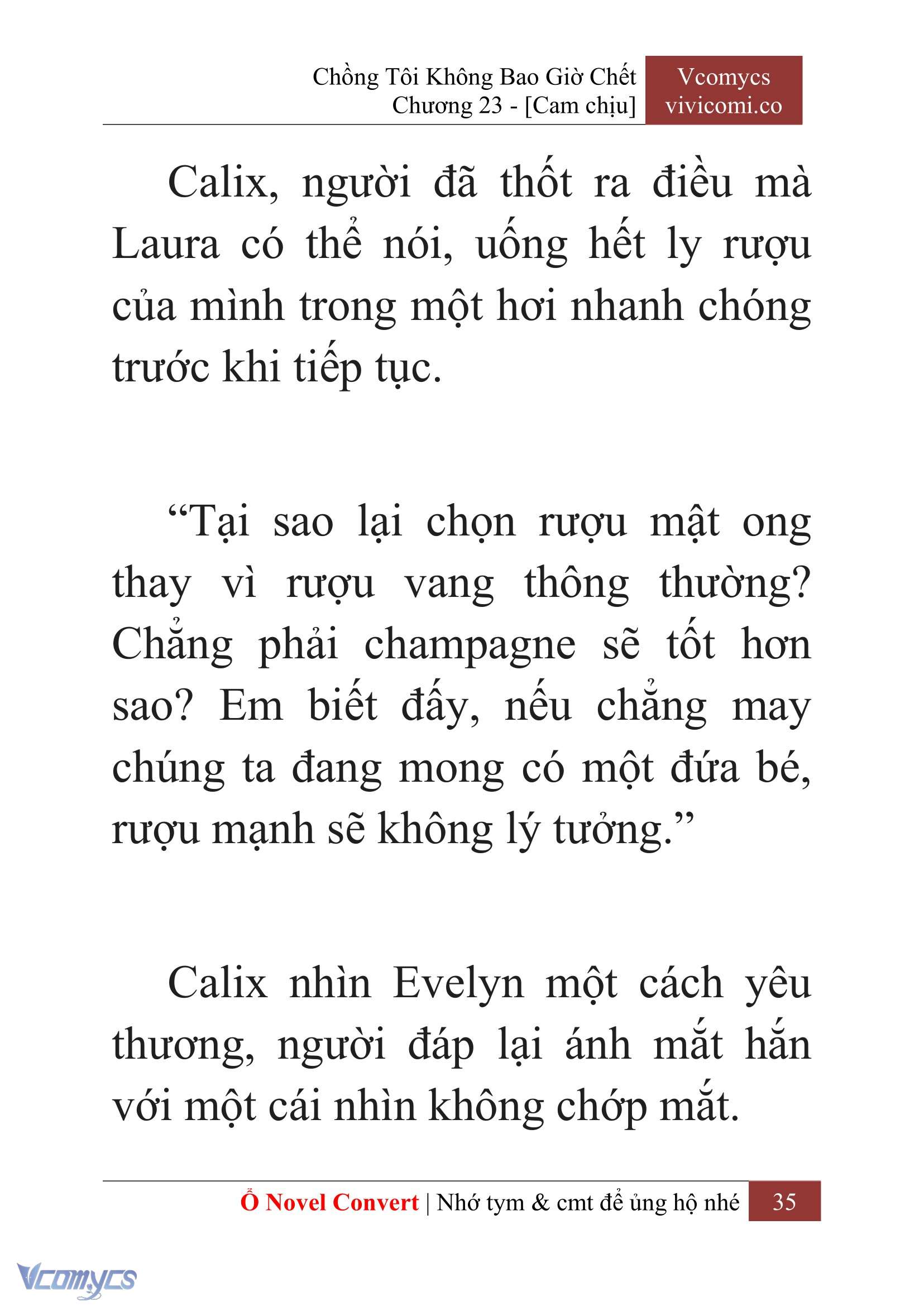 [Novel] Chồng Tôi Không Bao Giờ Chết Chap 23 - Trang 2