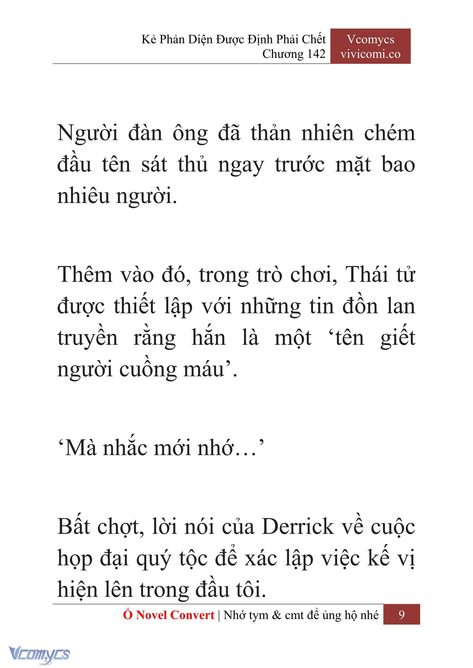 [Novel] Kẻ Phản Diện Được Định Phải Chết Chap 142 - Trang 2