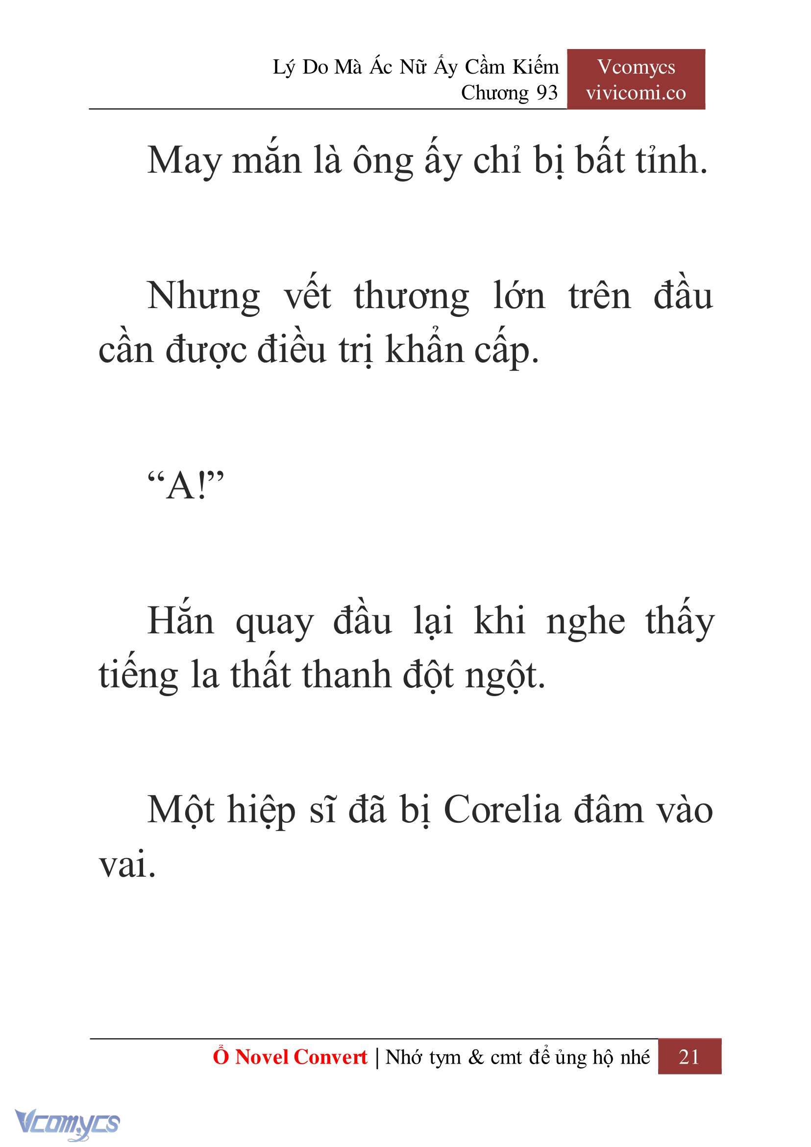 [Novel] Lý Do Mà Ác Nữ Ấy Cầm Kiếm Chap 93 - Next Chap 94