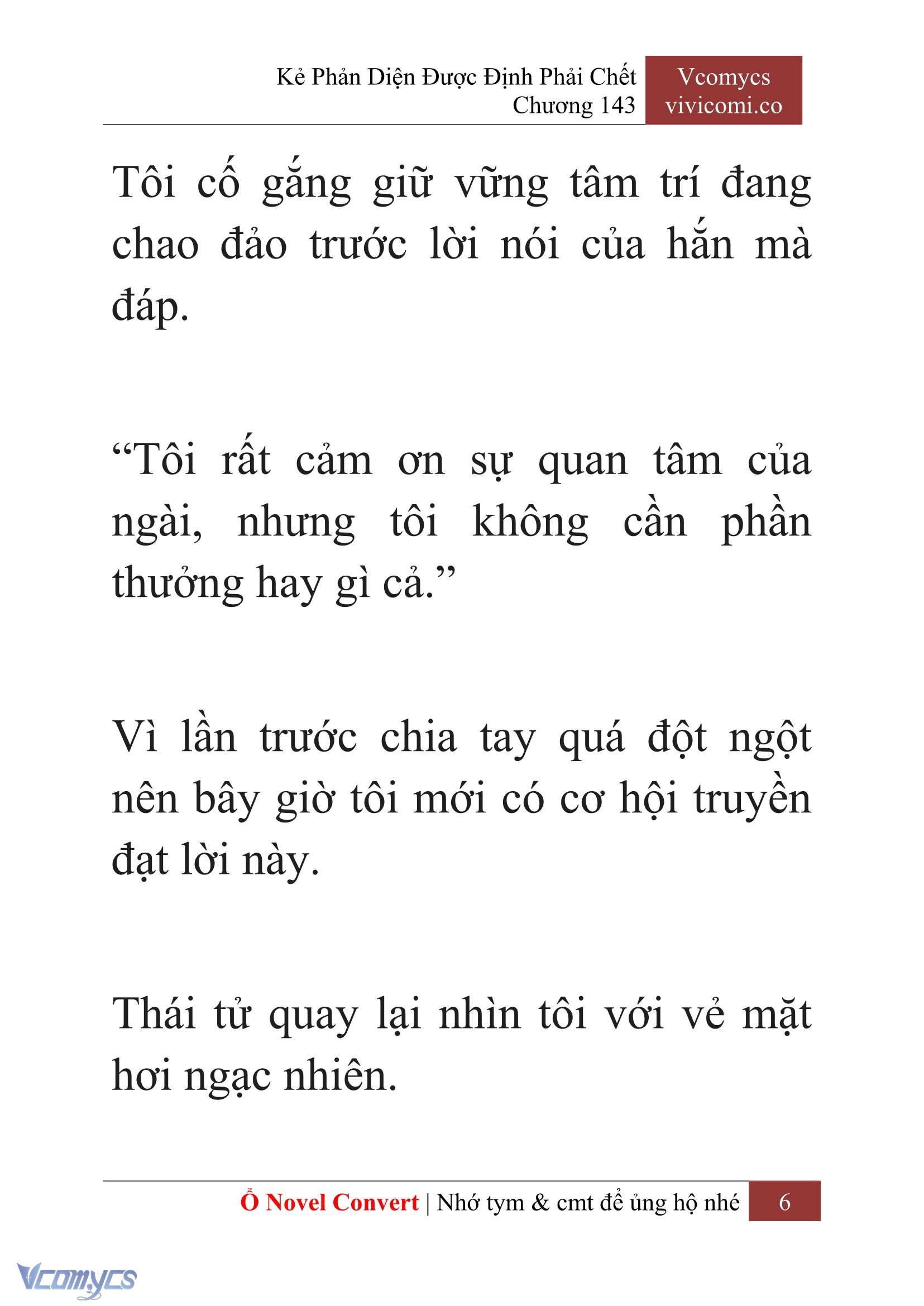 [Novel] Kẻ Phản Diện Được Định Phải Chết Chap 143 - Next Chap 144