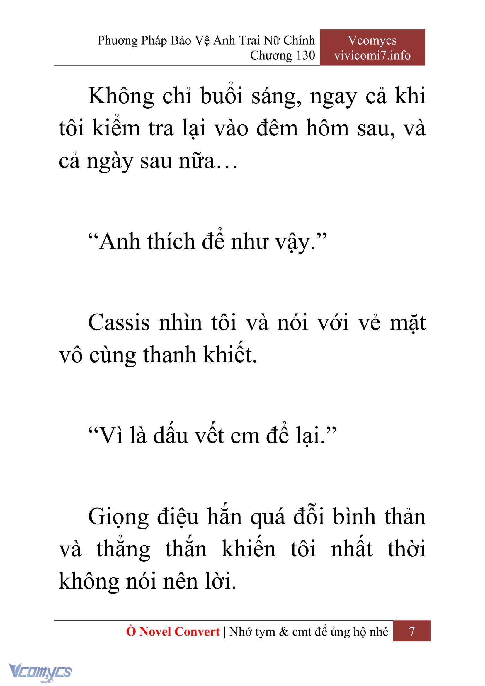 [Novel] Phương Pháp Bảo Vệ Anh Trai Nữ Chính Chap 130 - Next Chap 131