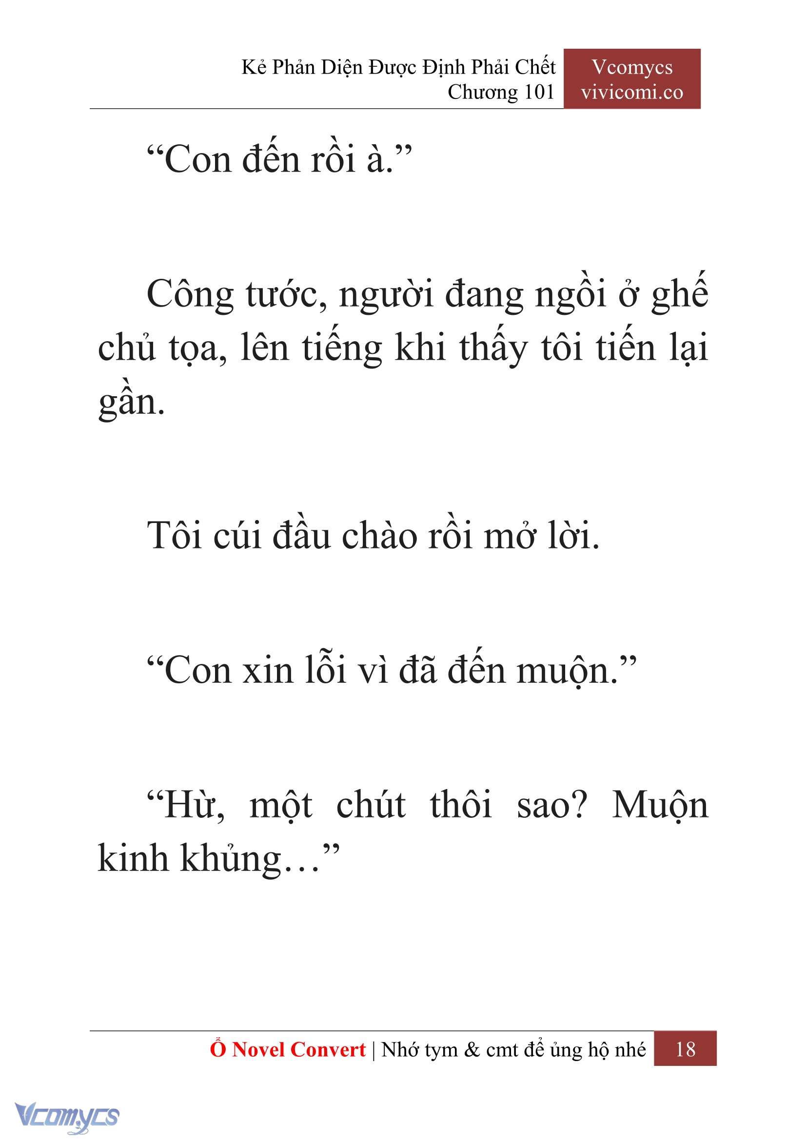 [Novel] Kẻ Phản Diện Được Định Phải Chết Chap 101 - Trang 2