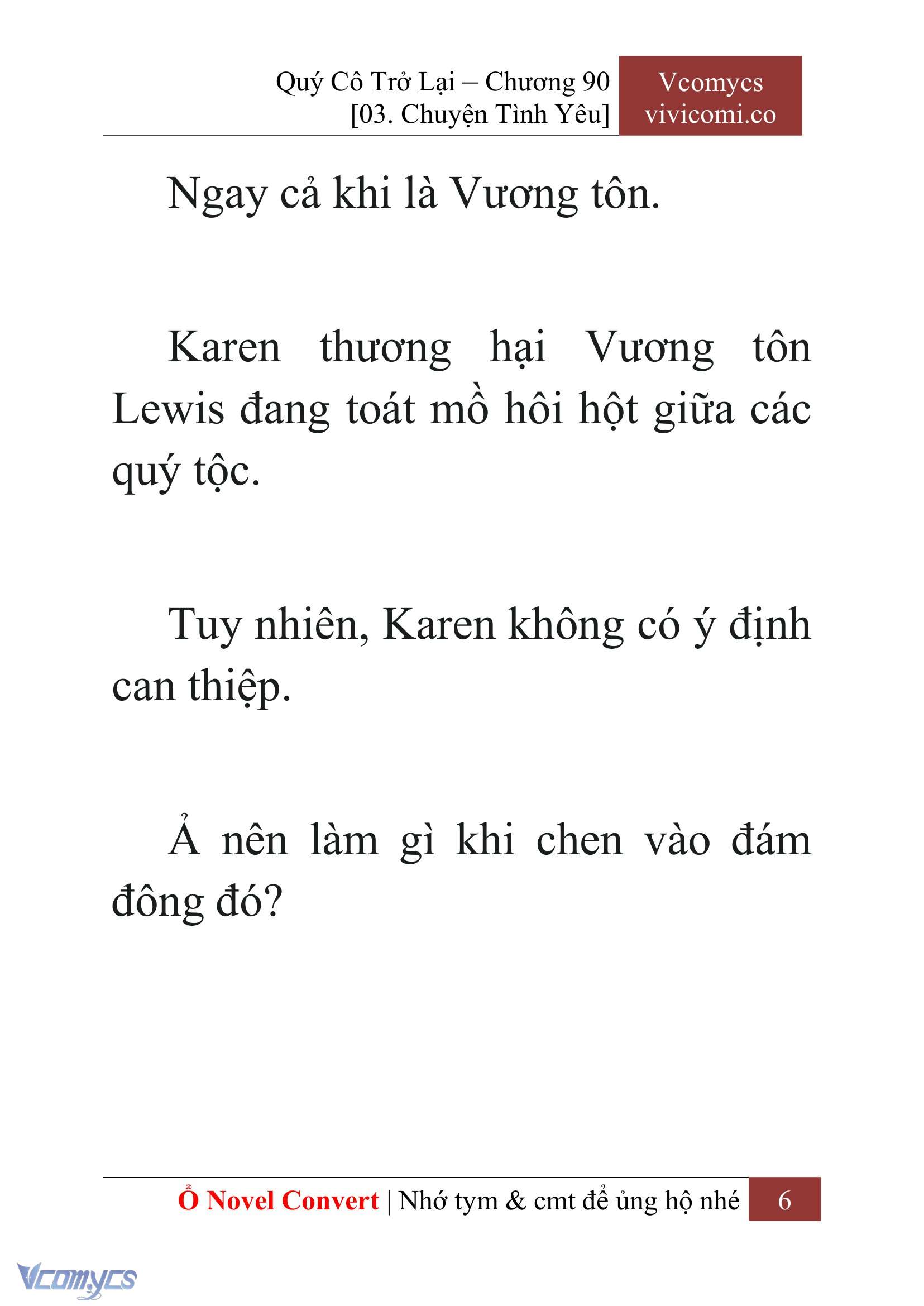 [Novel] Quý Cô Trở Lại Chap 90 - Trang 2