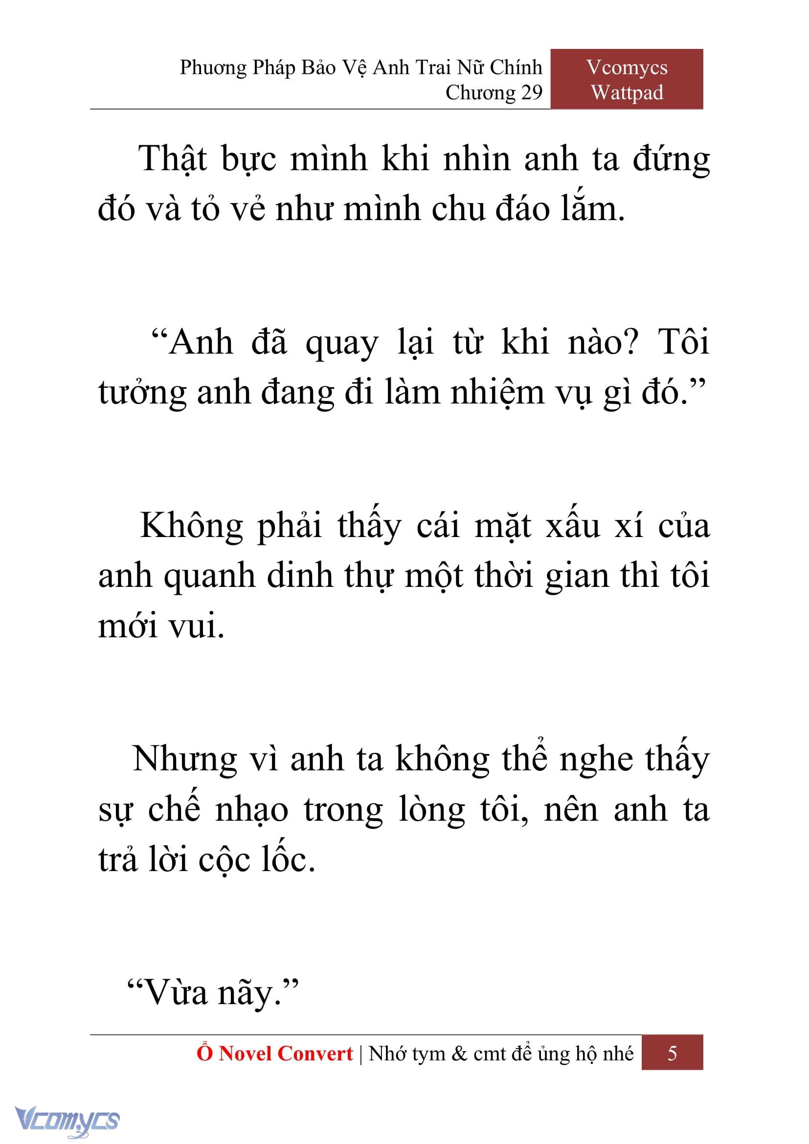[Novel] Phương Pháp Bảo Vệ Anh Trai Nữ Chính Chap 29 - Trang 2