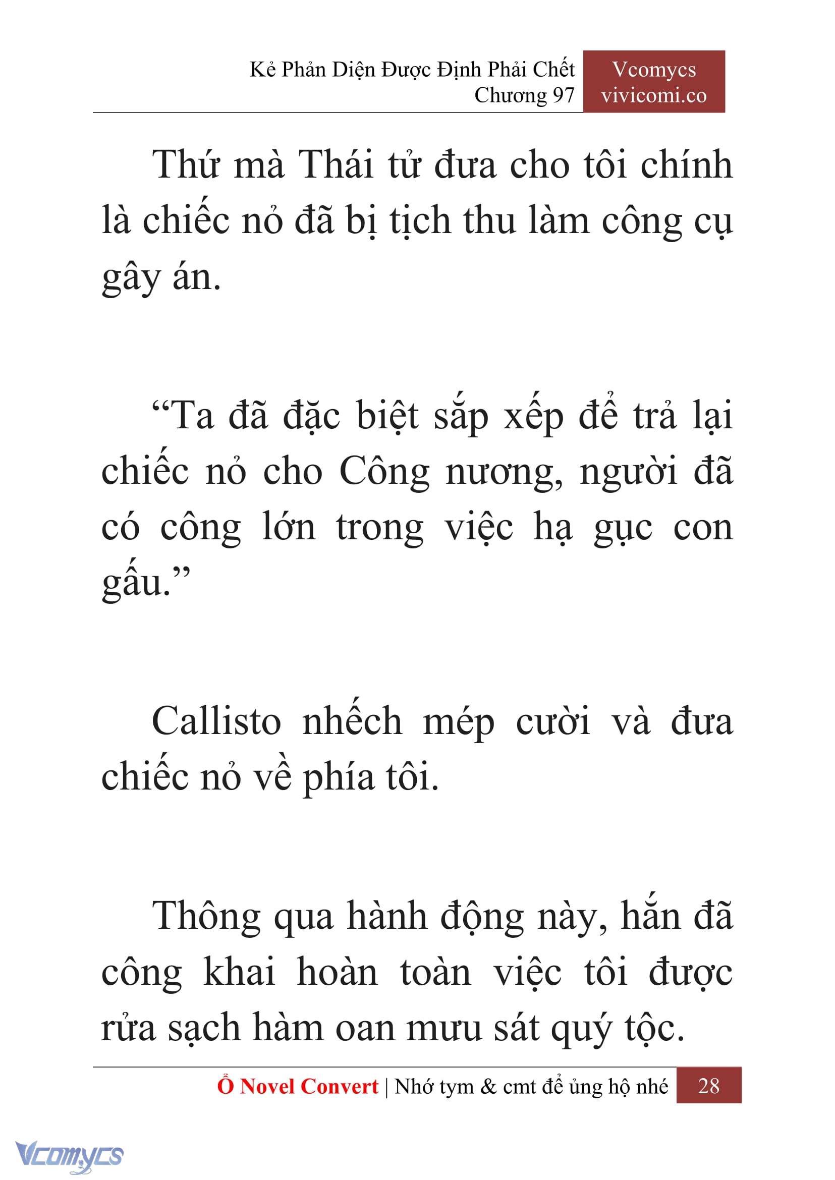 [Novel] Kẻ Phản Diện Được Định Phải Chết Chap 97 - Next Chap 98