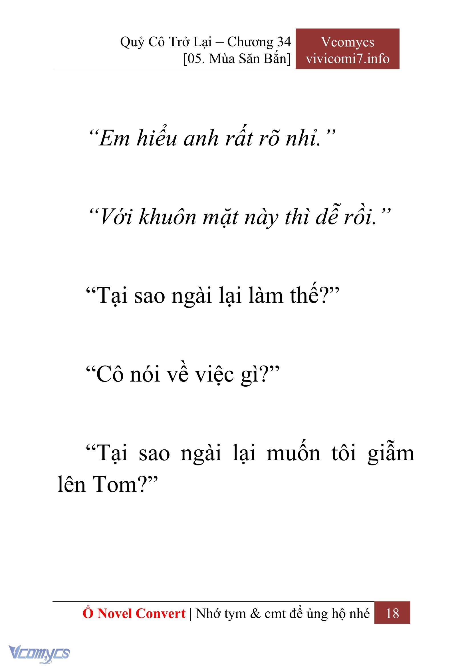 [Novel] Quý Cô Trở Lại Chap 34 - Trang 2