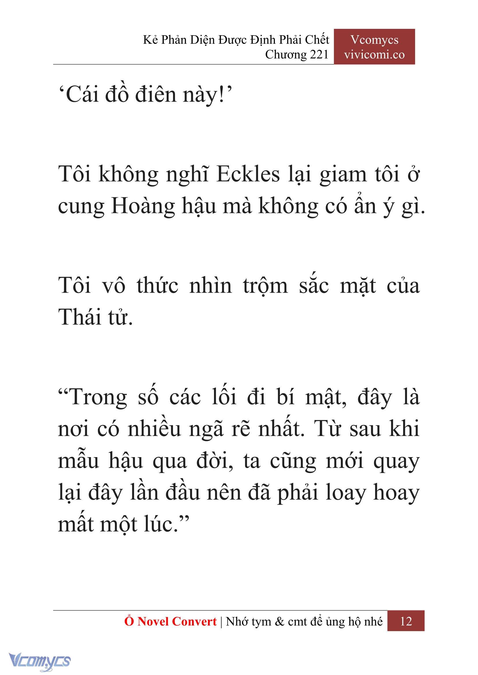 [Novel] Kẻ Phản Diện Được Định Phải Chết Chap 221 - Next Chap 222