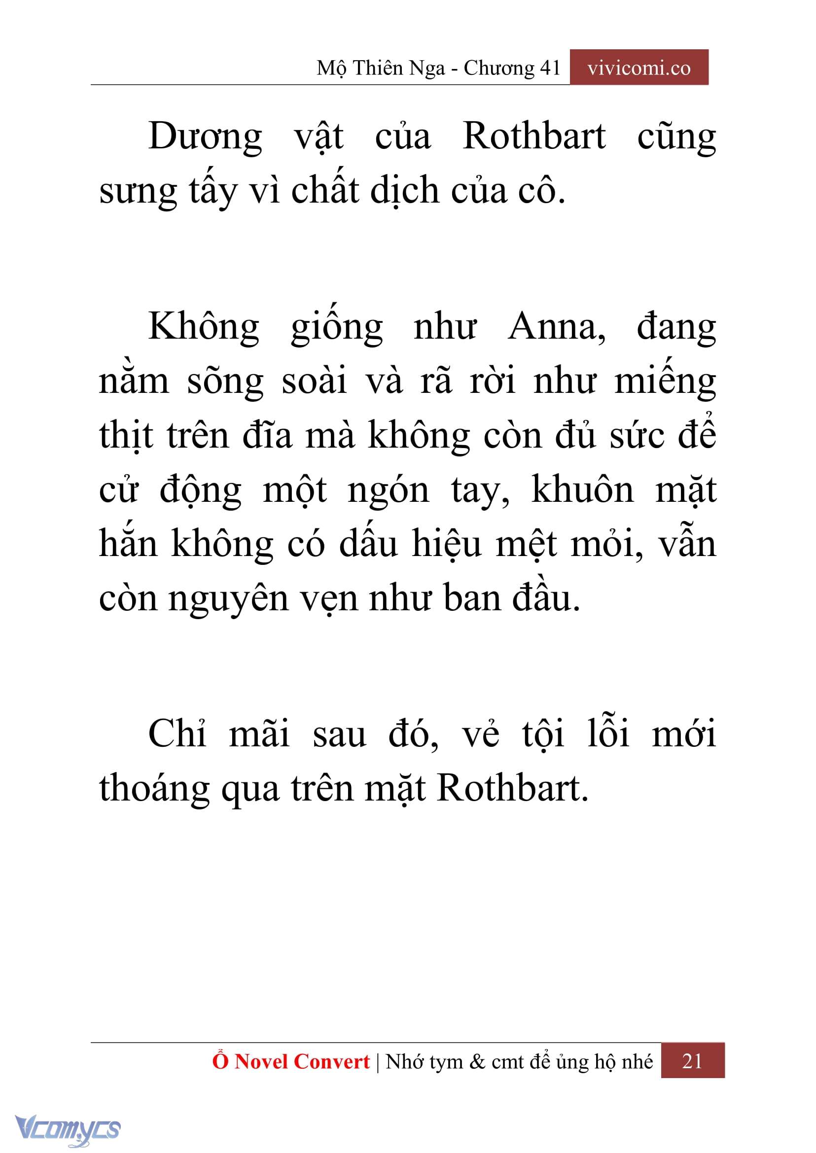 [Novel] Mộ Thiên Nga Chap 41 - Trang 2