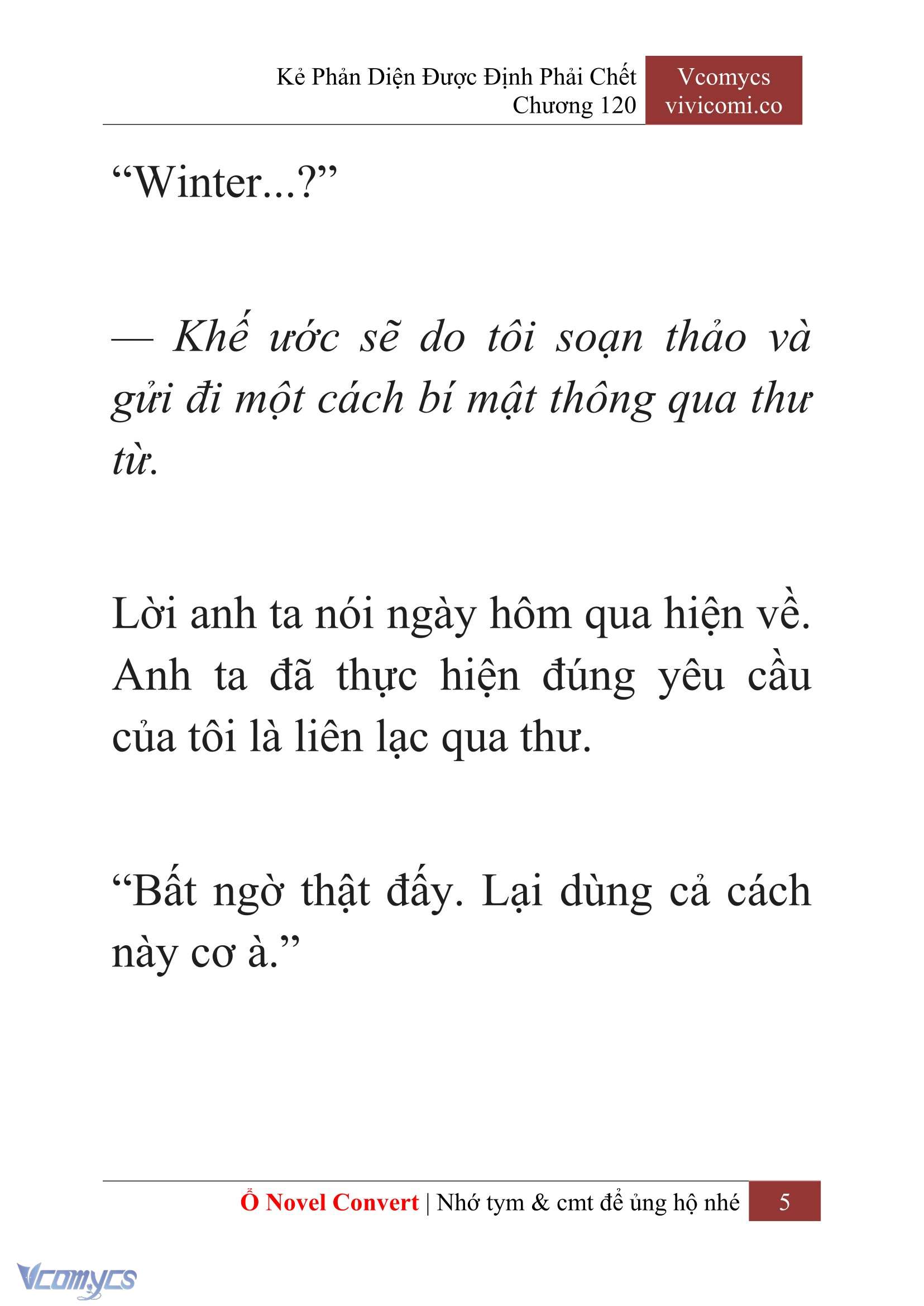 [Novel] Kẻ Phản Diện Được Định Phải Chết Chap 120 - Trang 2