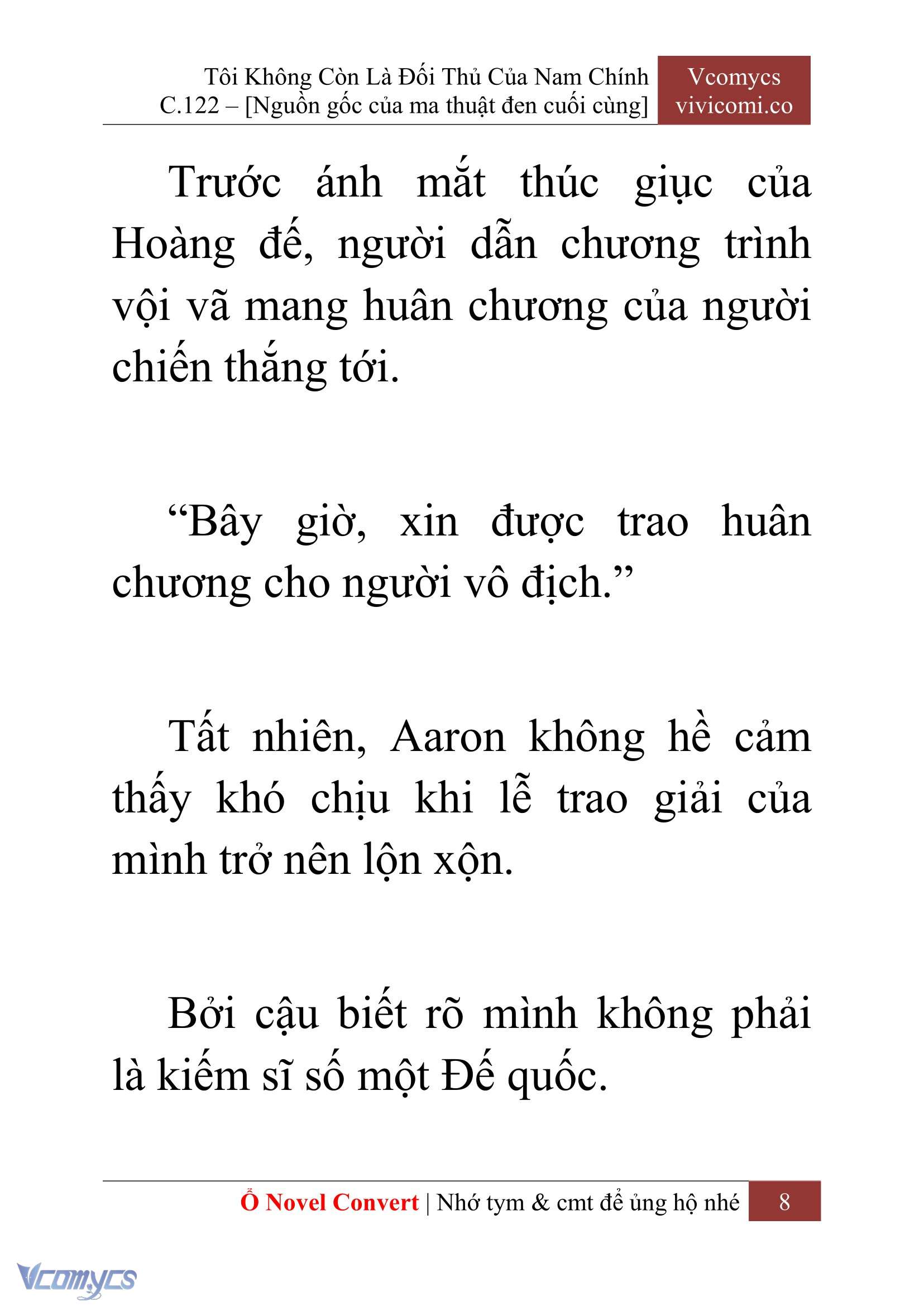 [Novel] Tôi Không Còn Là Đối Thủ Của Nam Chính Chap 122 - Trang 2