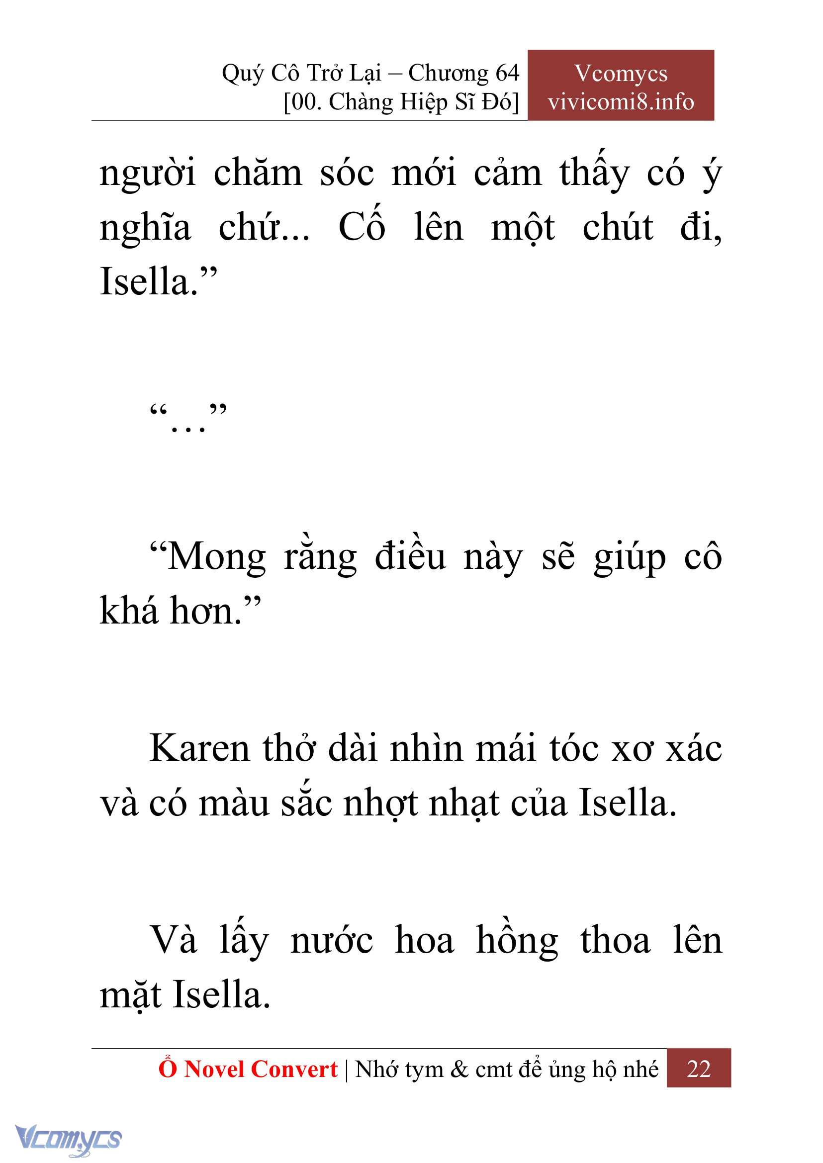 [Novel] Quý Cô Trở Lại Chap 64 - Trang 2