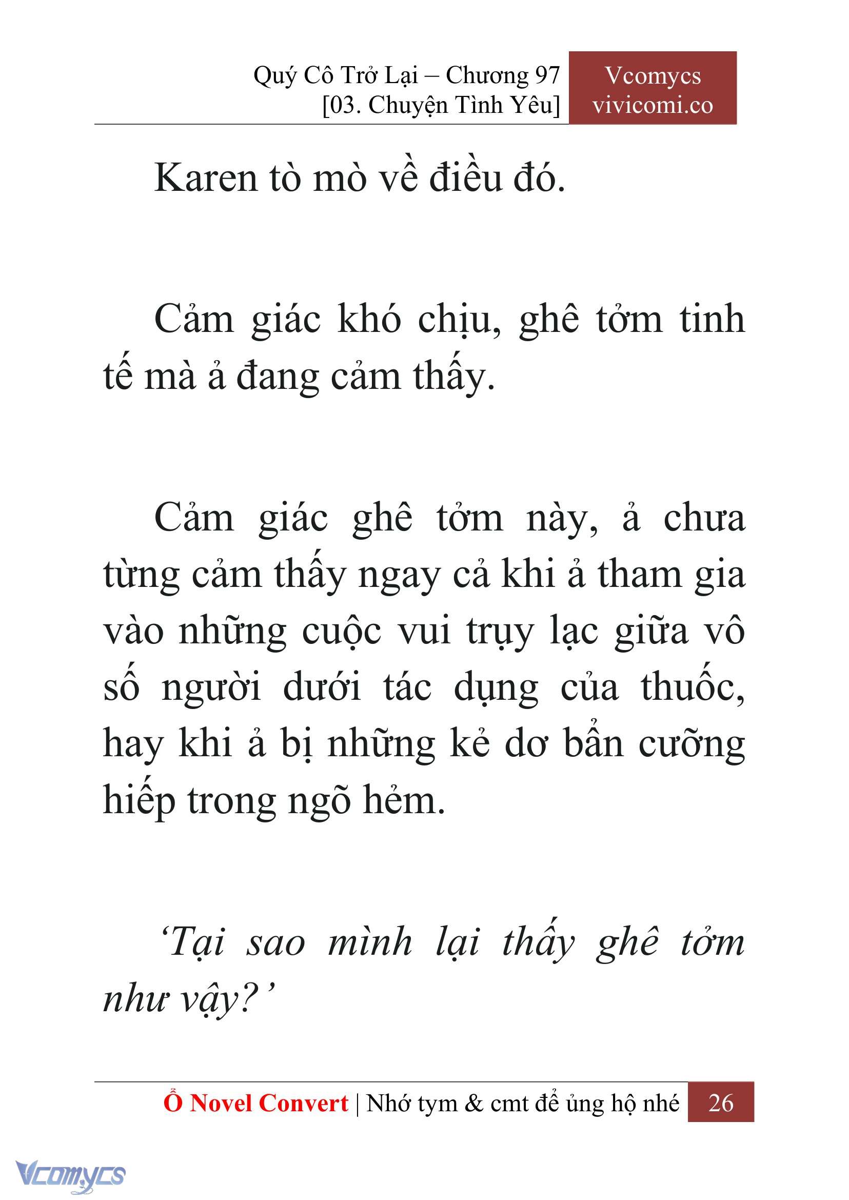 [Novel] Quý Cô Trở Lại Chap 97 - Trang 2